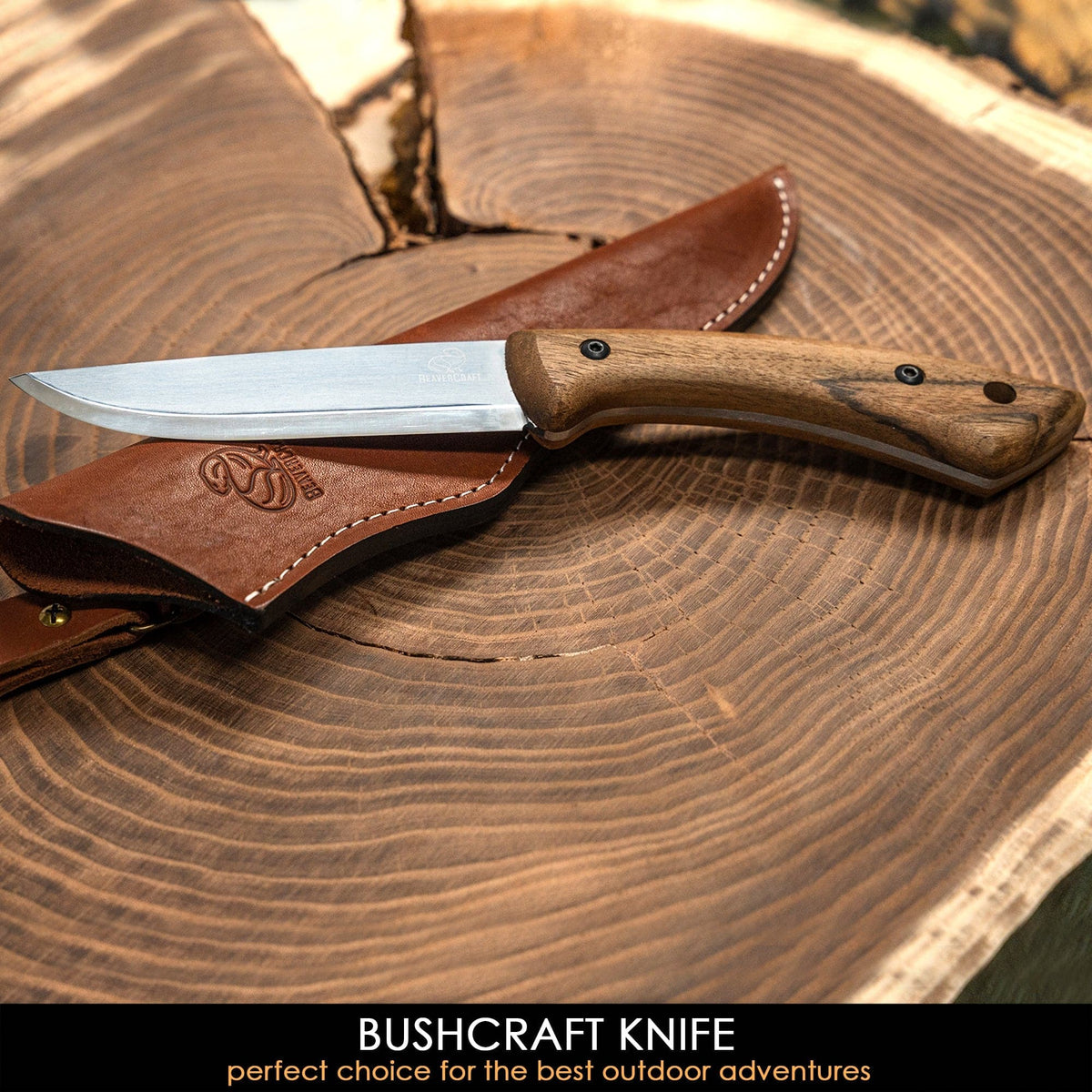 Cuchillo de bushcraft BSH1 Dune con funda