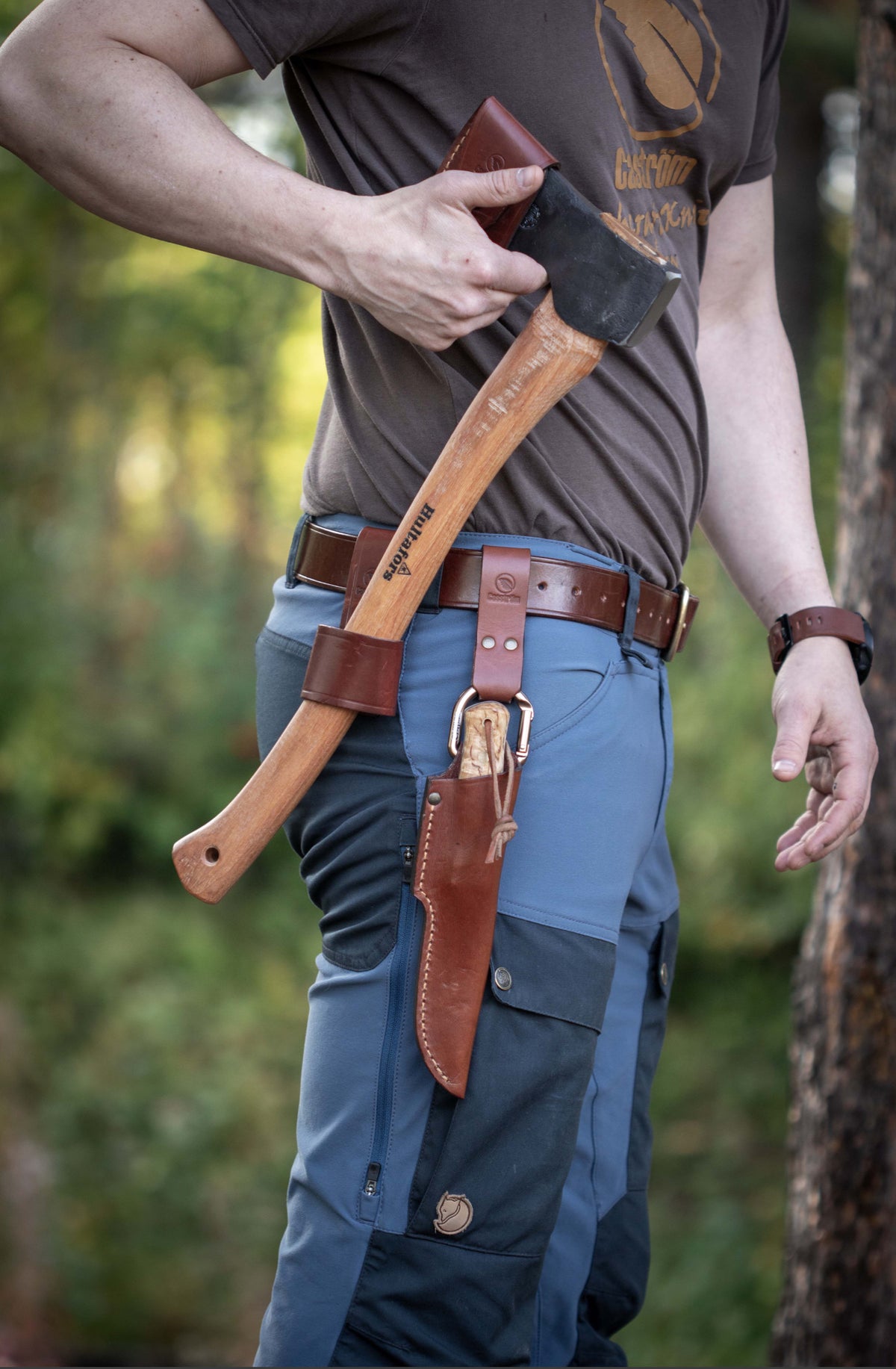 Funda para hacha Casström para cinturón