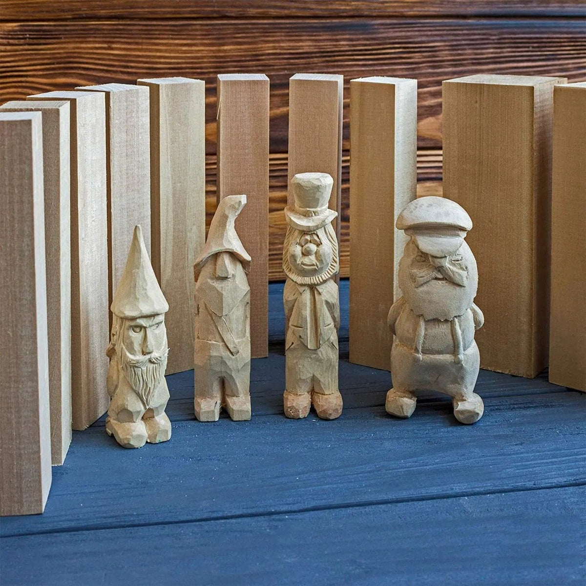 Bloques de madera de tilo para tallar, paquete de 10 unidades