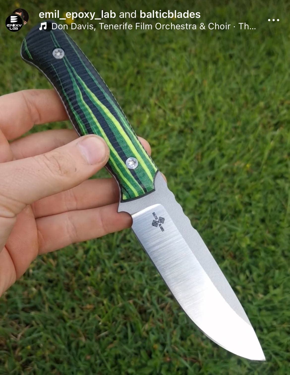 Micarta Matrix Flamme (juego de 2 placas)