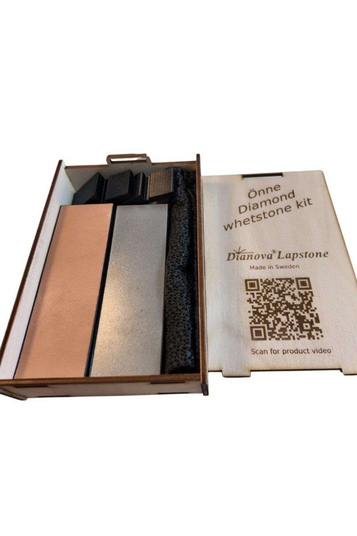 Kit completo de afilado de cuchillos - Dianova Önne Whetstone kit Diamante + Cuero