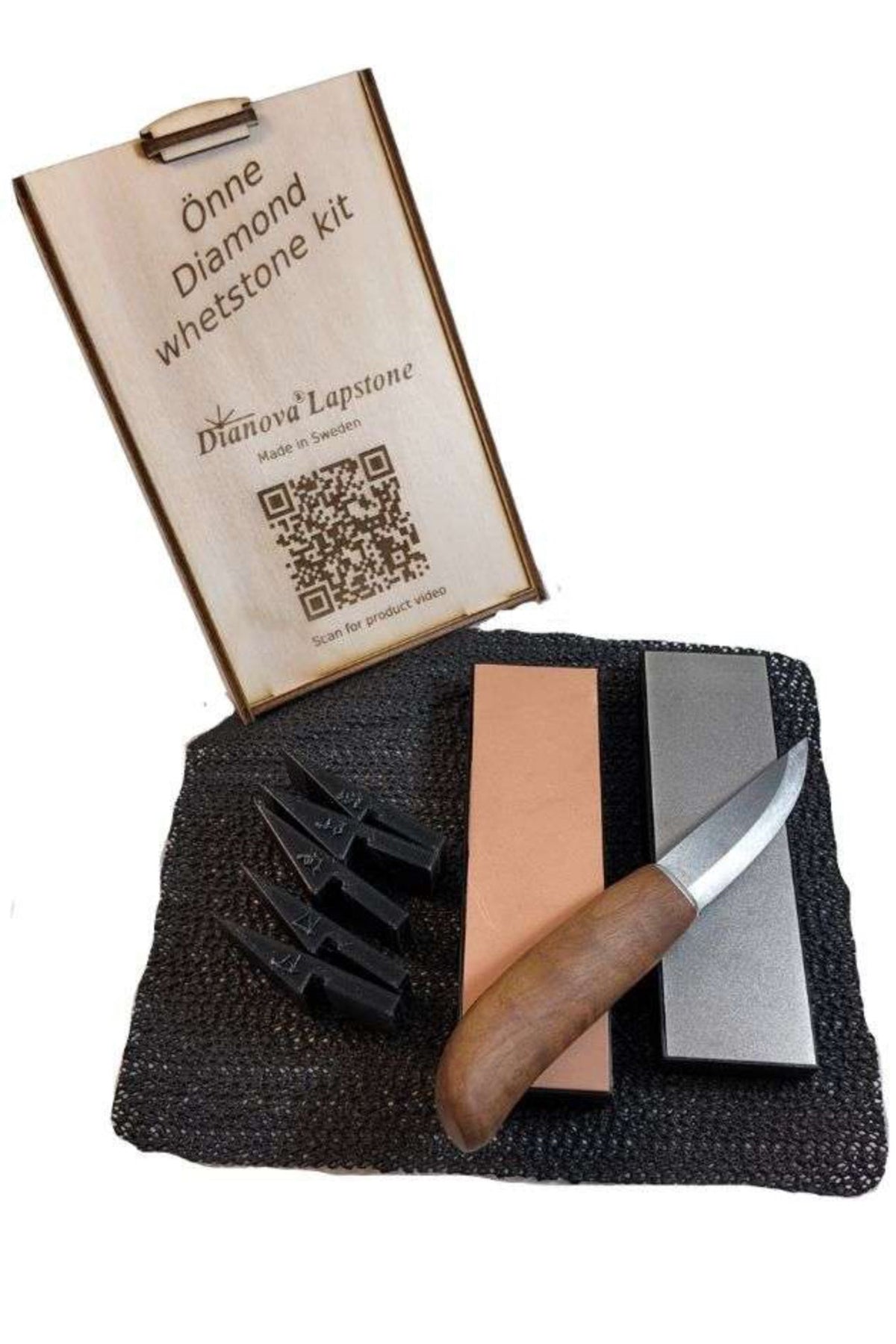 Kit completo de afilado de cuchillos - Dianova Önne Whetstone kit Diamante + Cuero