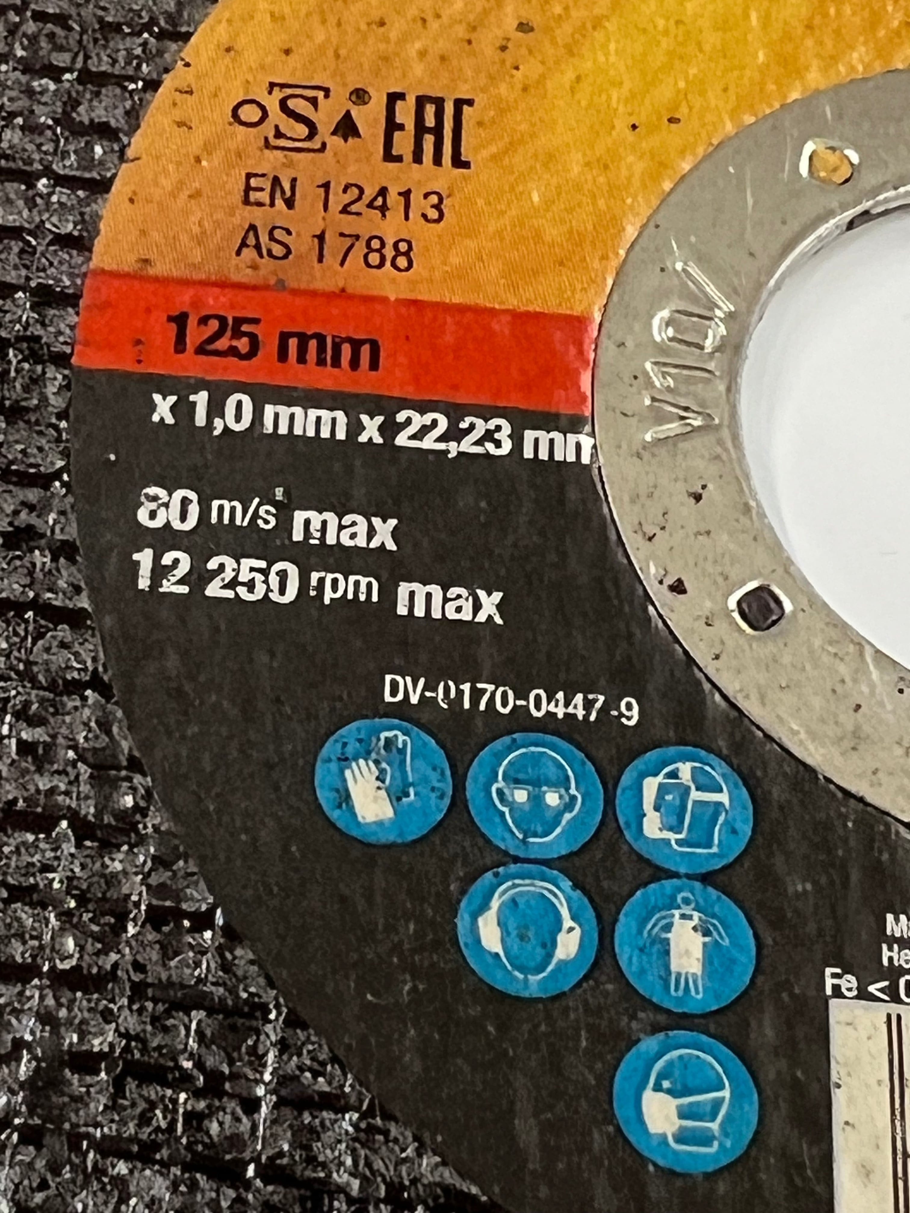 Disco de corte 3M Cubitron II 125x1x22,2 mm