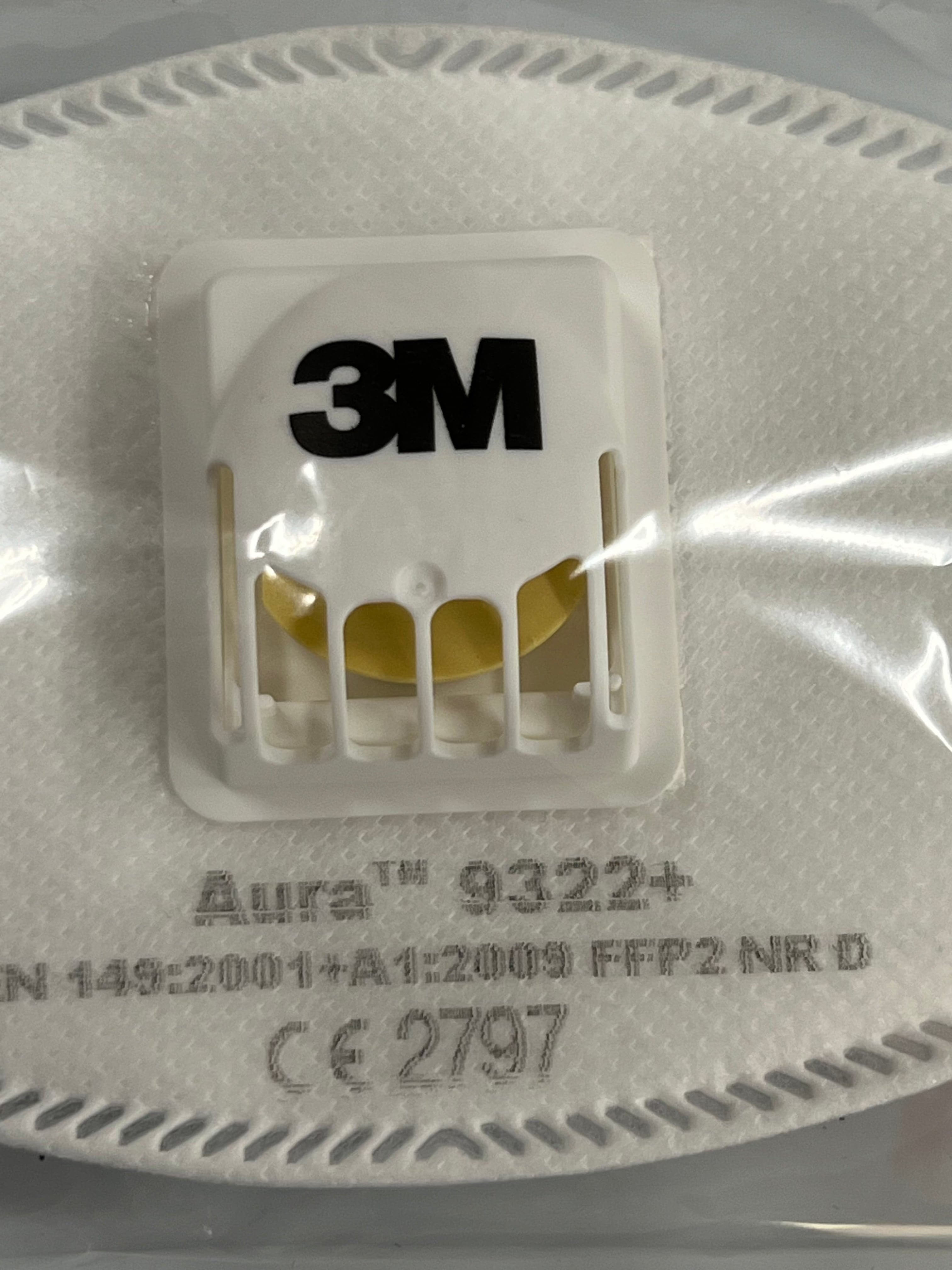 Mascarillas para partículas 3M Aura con válvula