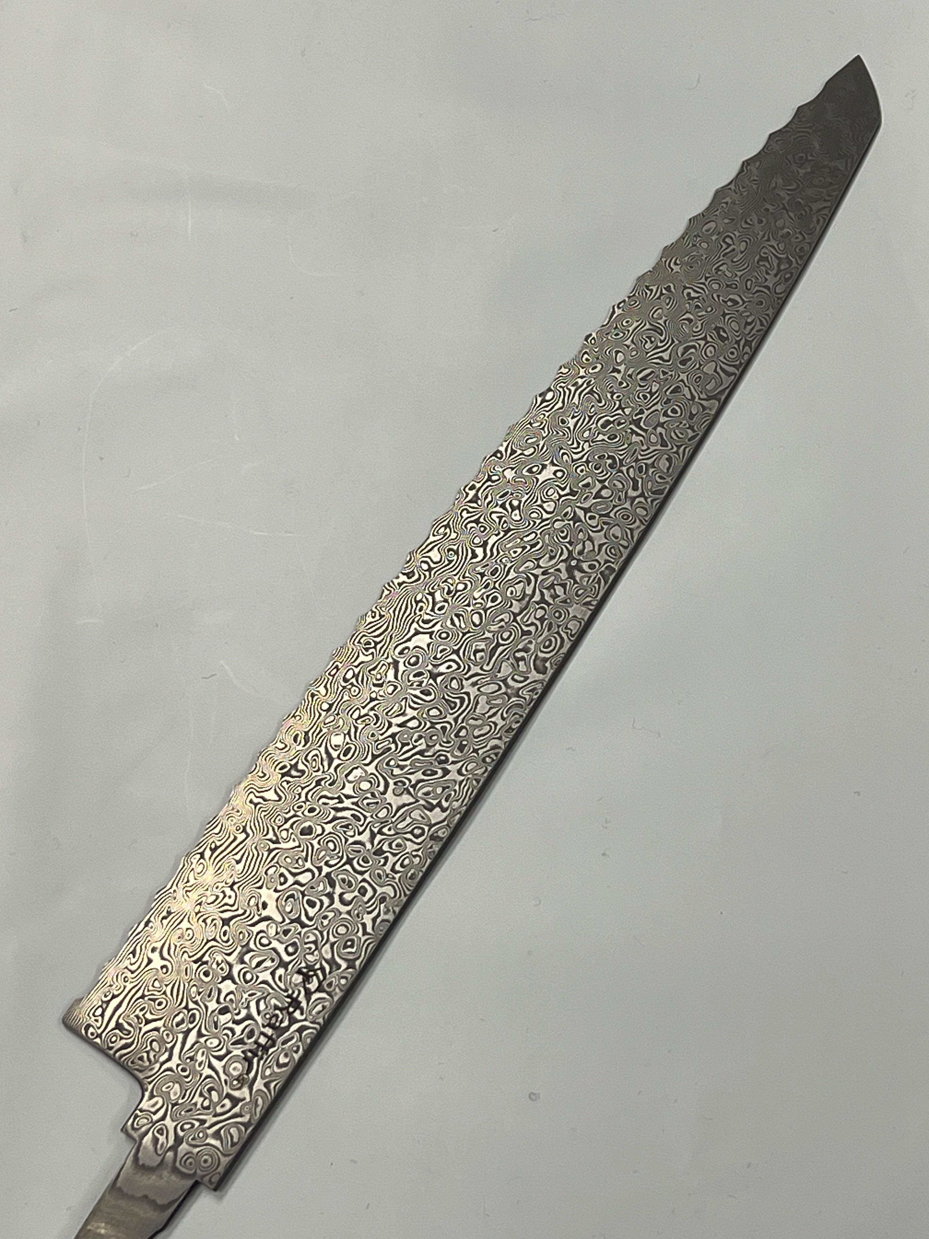 Cuchillo de cocina escandinavo de damasco