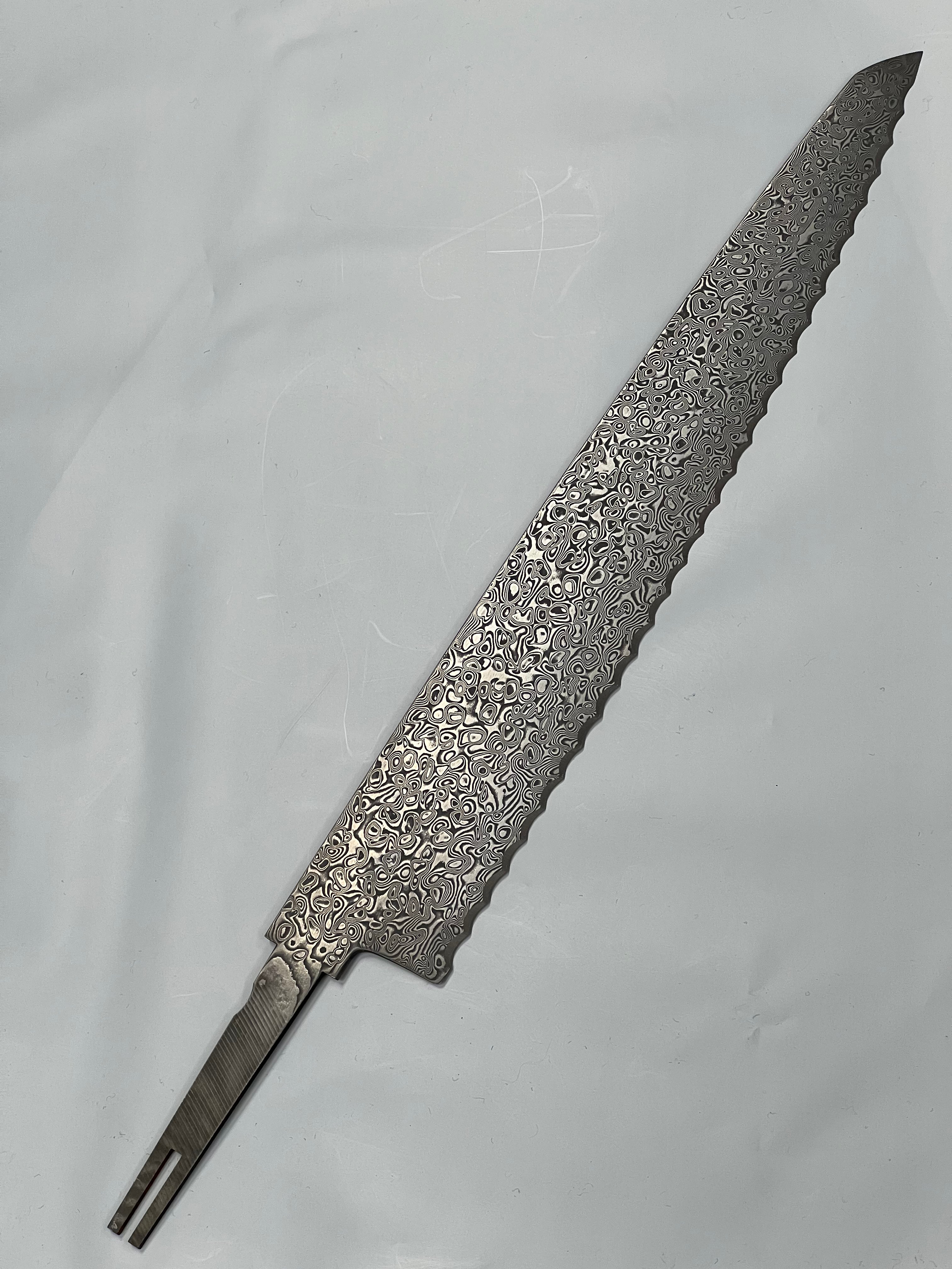Cuchillo de cocina escandinavo de damasco