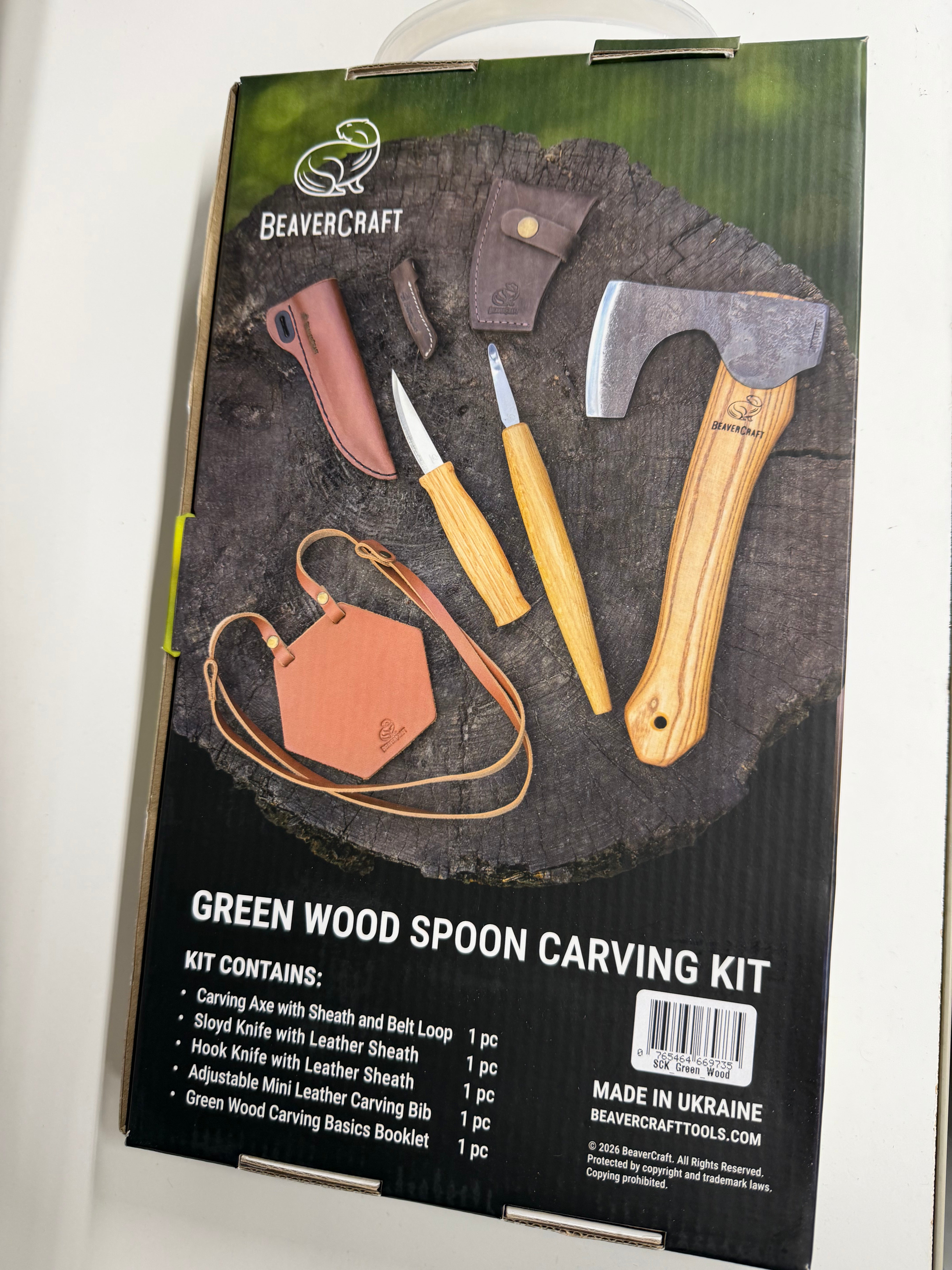 Set de tallado de cucharas Green Wood – BeaverCraft