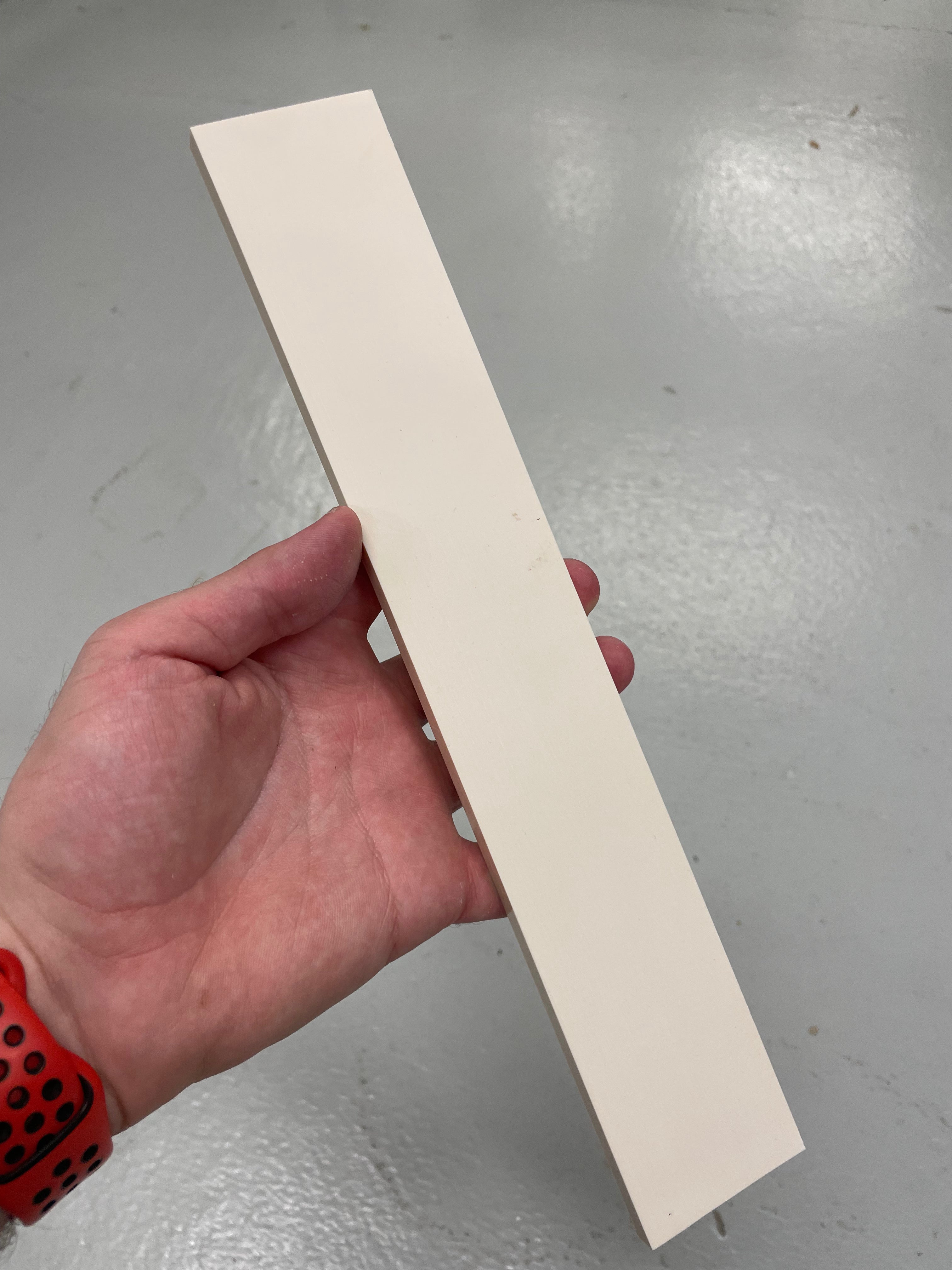 Elforyn - Color marfil (Ivory) - Plancha 8x50x305mm