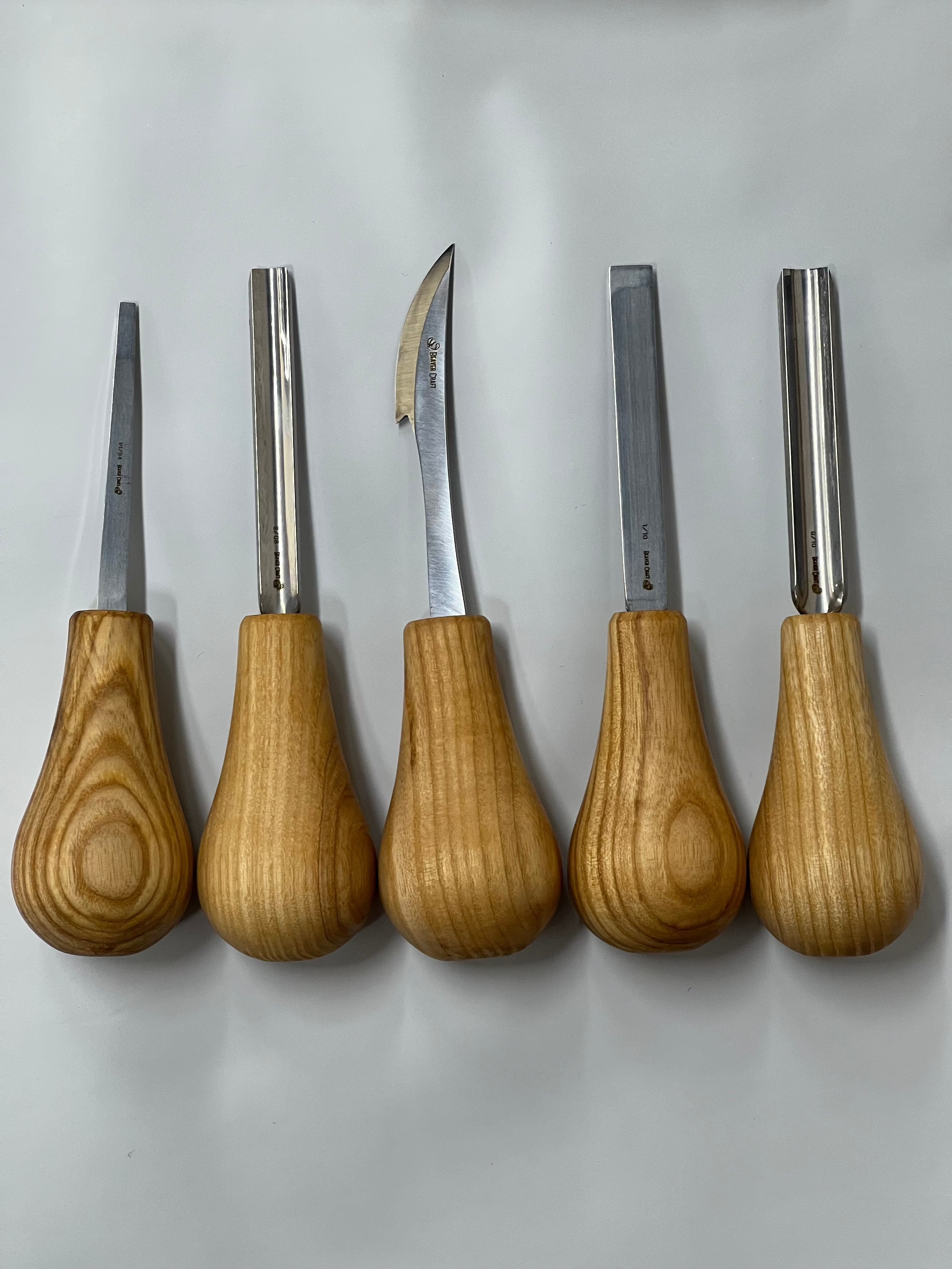 Juego de gubias para tallar madera S52 con 10 piezas y soporte de herramientas