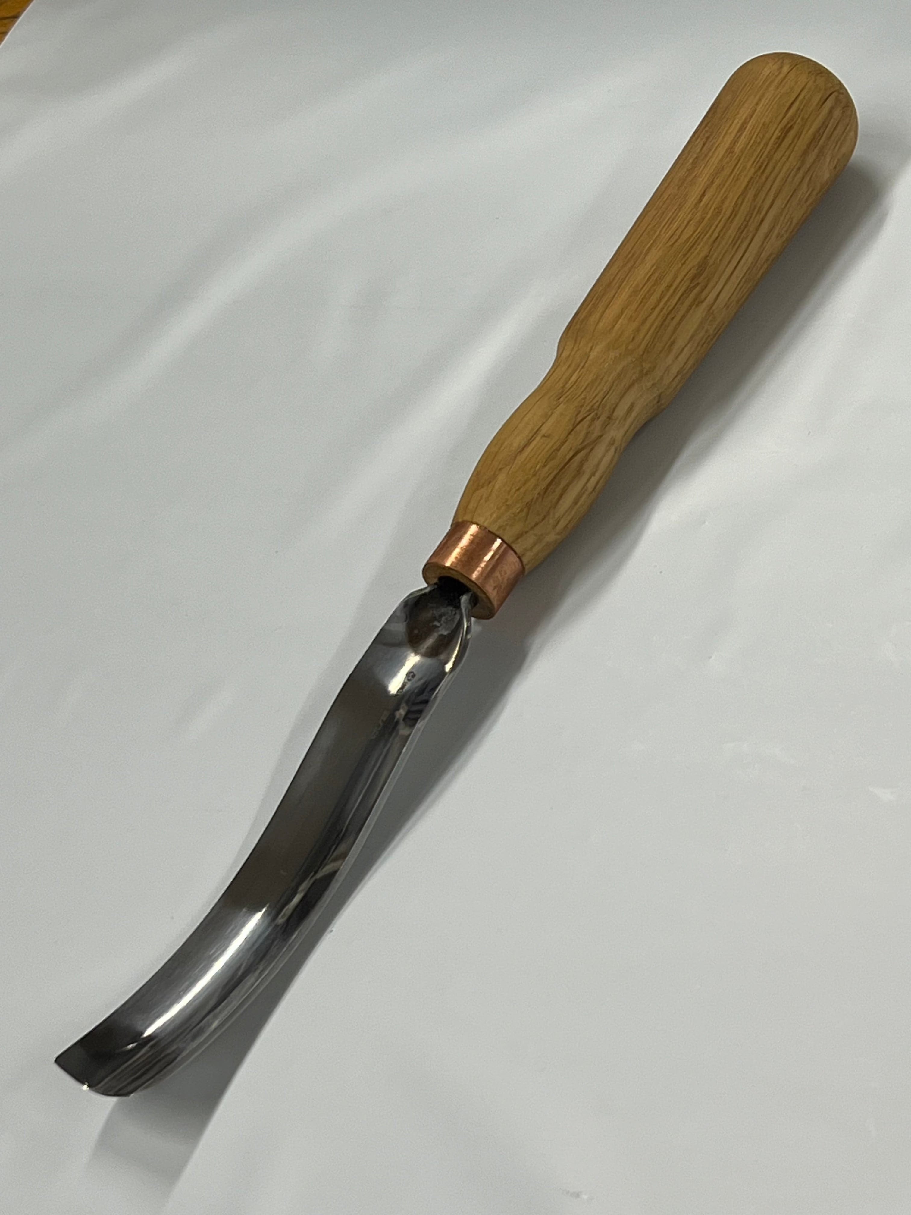 Formón para madera 130x22mm gubia curva