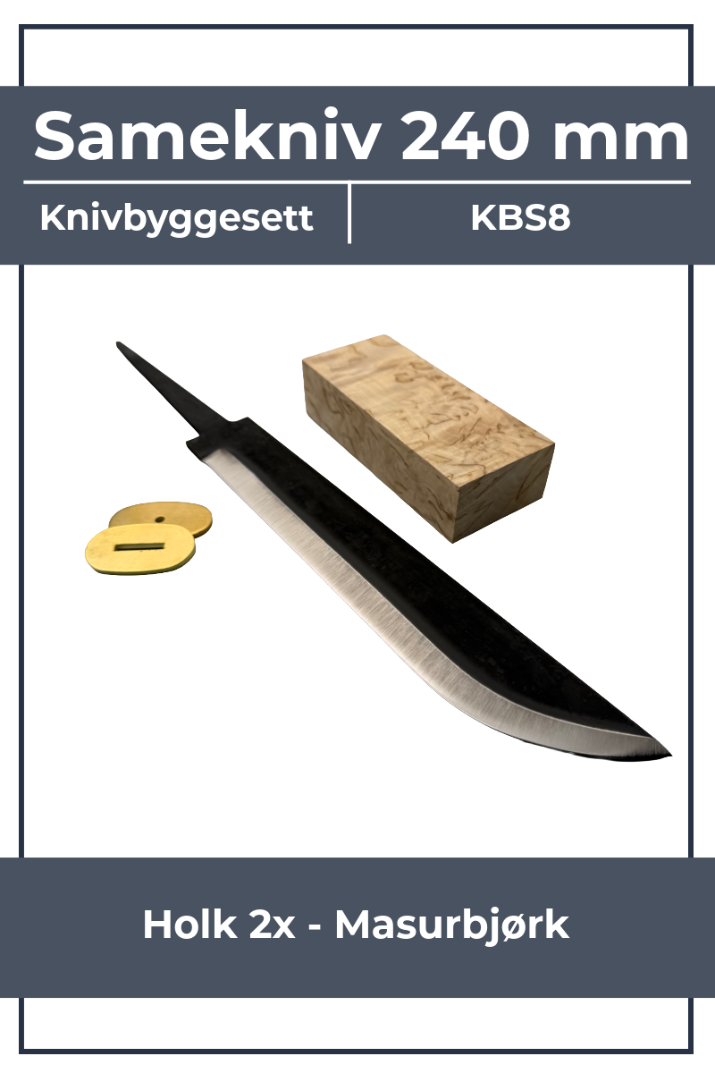 Kit de fabricación de cuchillos KBS8 - Cuchillo sami de 240 mm