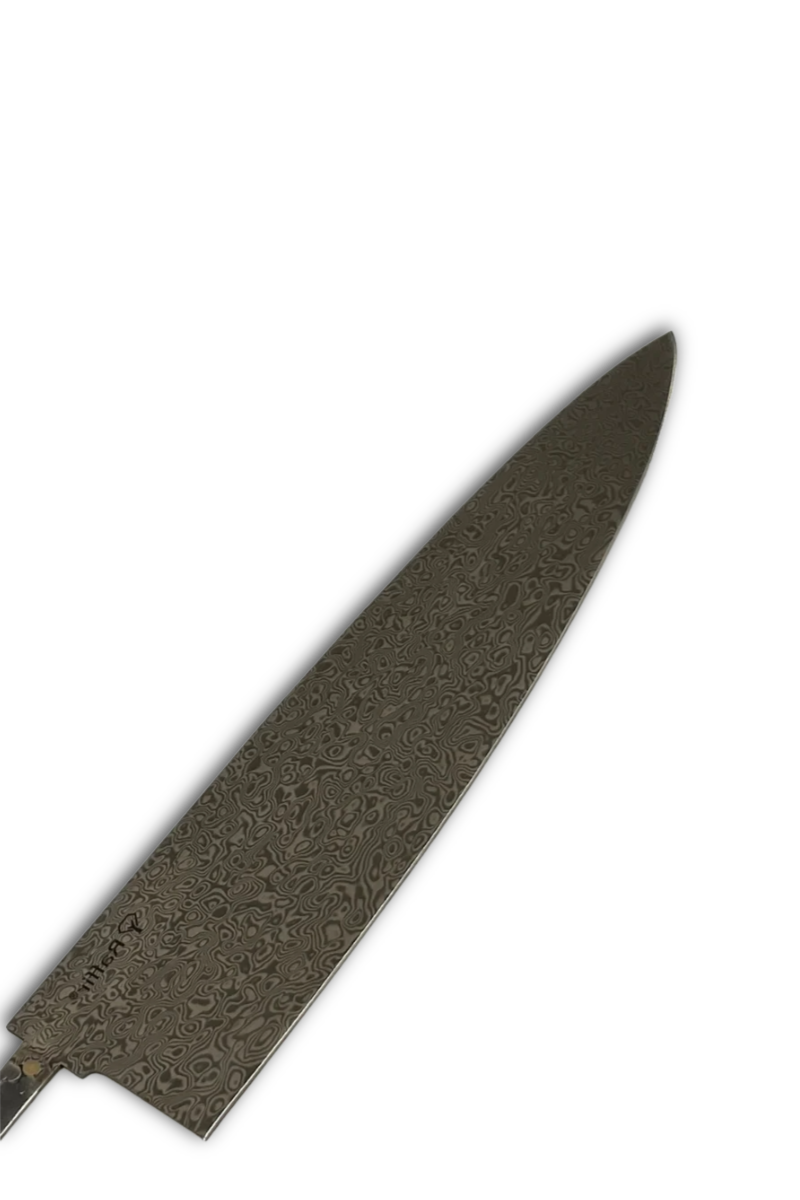 Cuchillo de cocina escandinavo de damasco