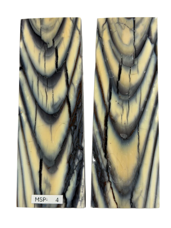 Placas de mango de colmillo de mamut MSP-04