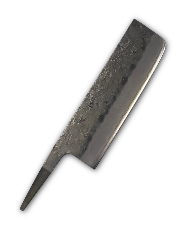 Hoja de cuchillo japonesa forjada a mano Nakiri 165 Silver3