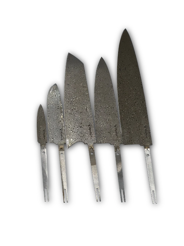 Cuchillo de cocina escandinavo de damasco