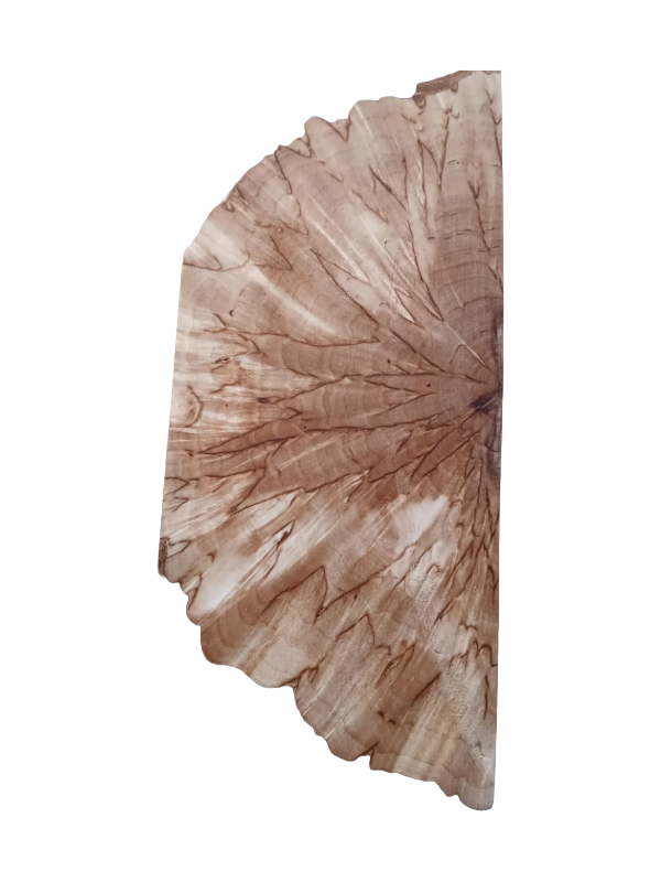 Abedul rizado natural (Masur) corte transversal (X-cut) aprox. 30x40x140mm