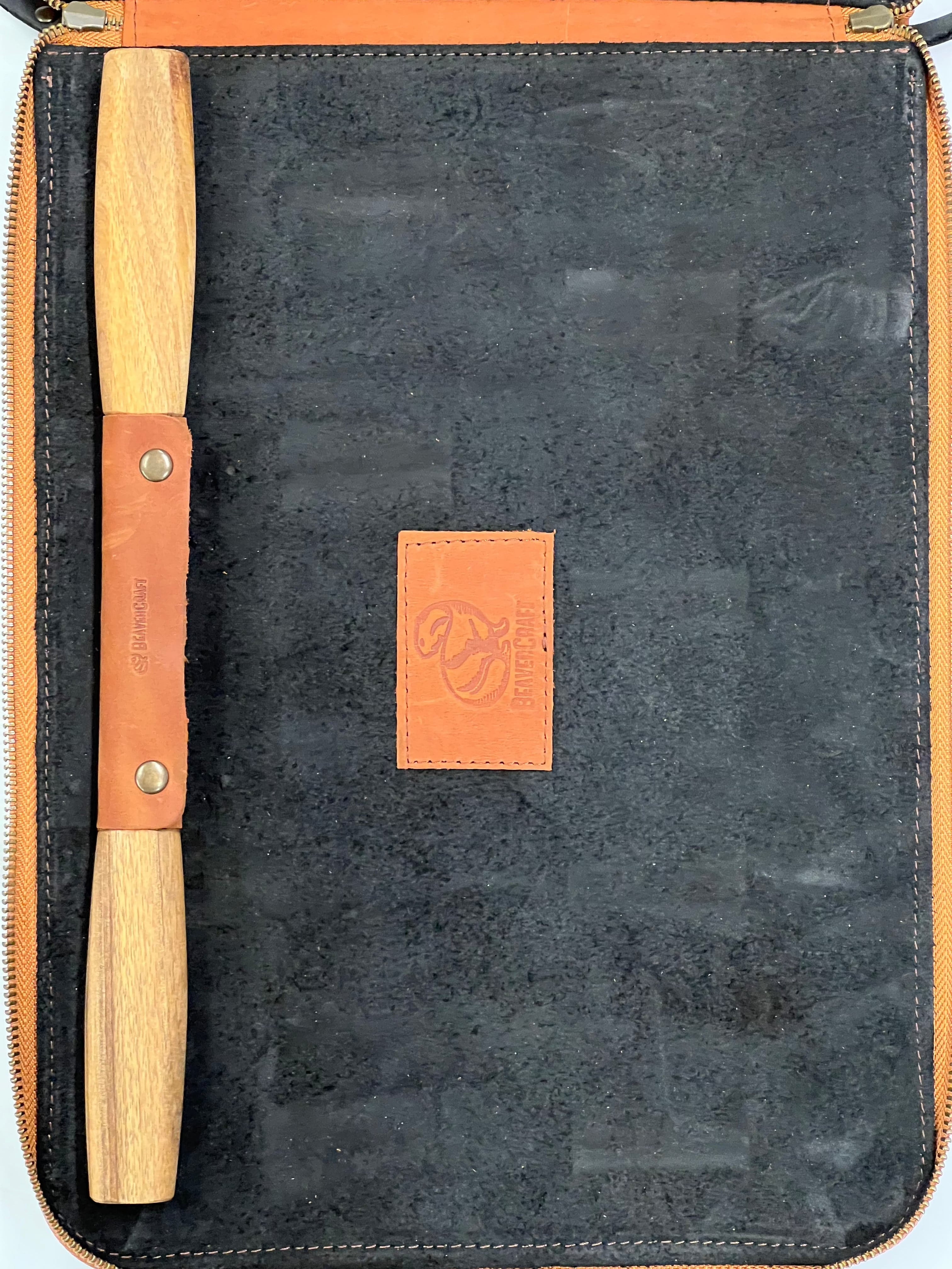 Kit de talla en madera en estuche de cuero S50X Beaver Craft
