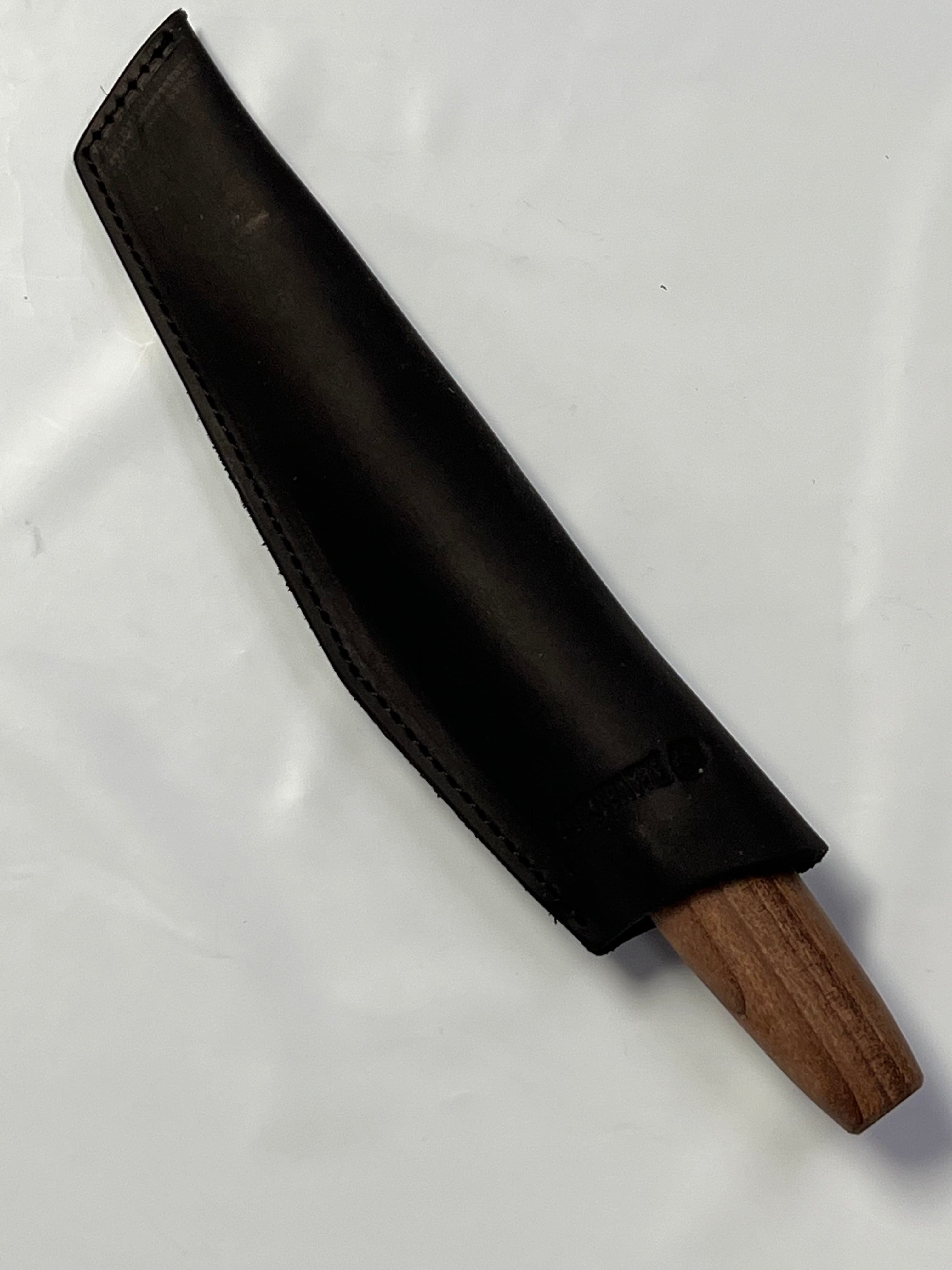 Cuchillo para tallado en madera 78mm C4X con funda de cuero Beaver Craft