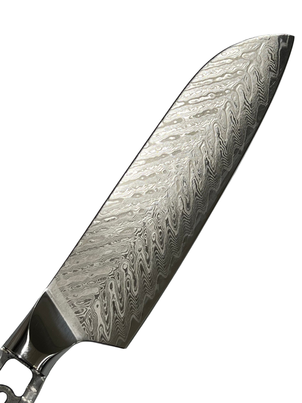 Cuchillo de chef Herring Santoku - Damasco VG10 7"