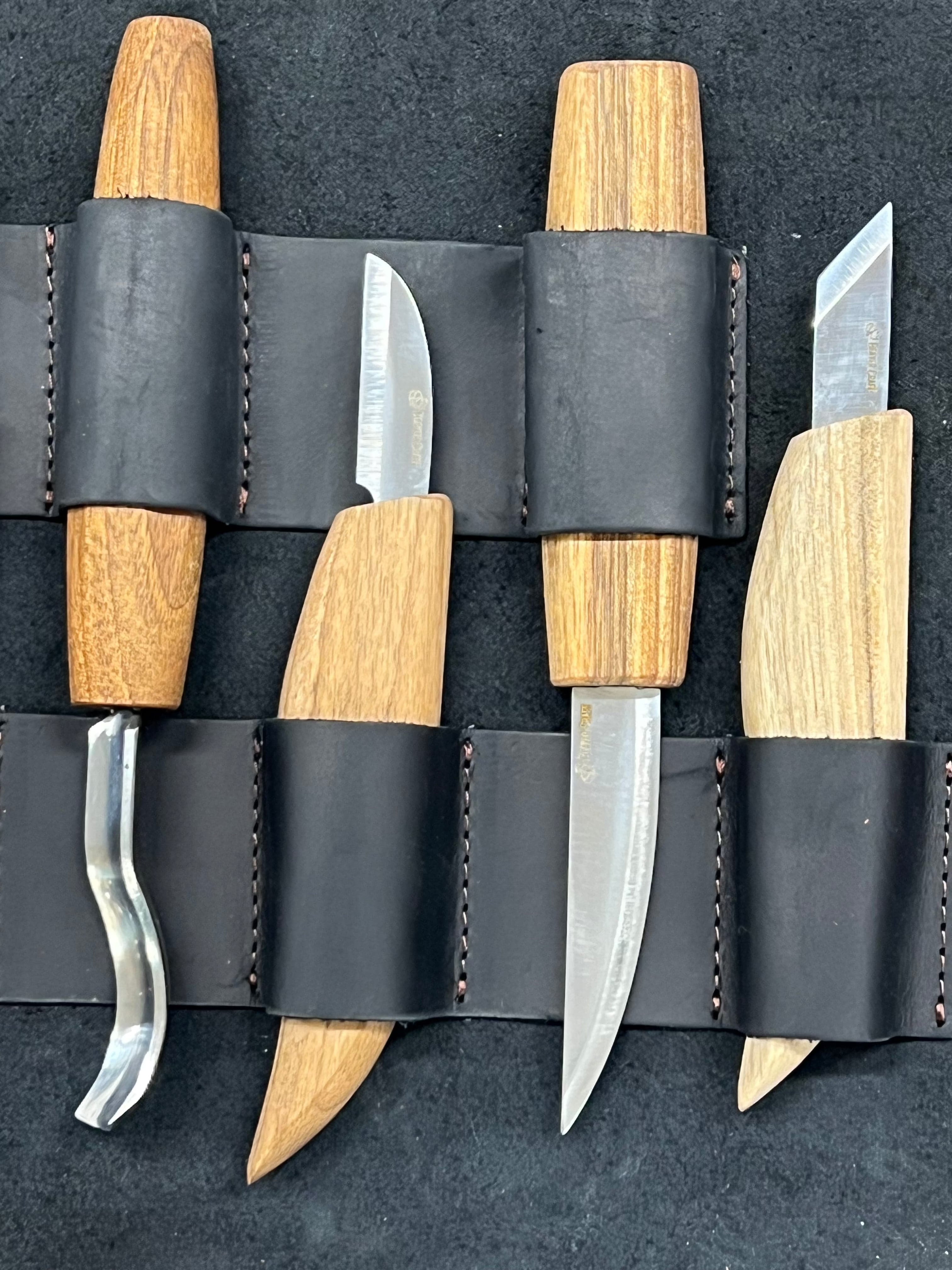 Kit de talla en madera en estuche de cuero S50X Beaver Craft