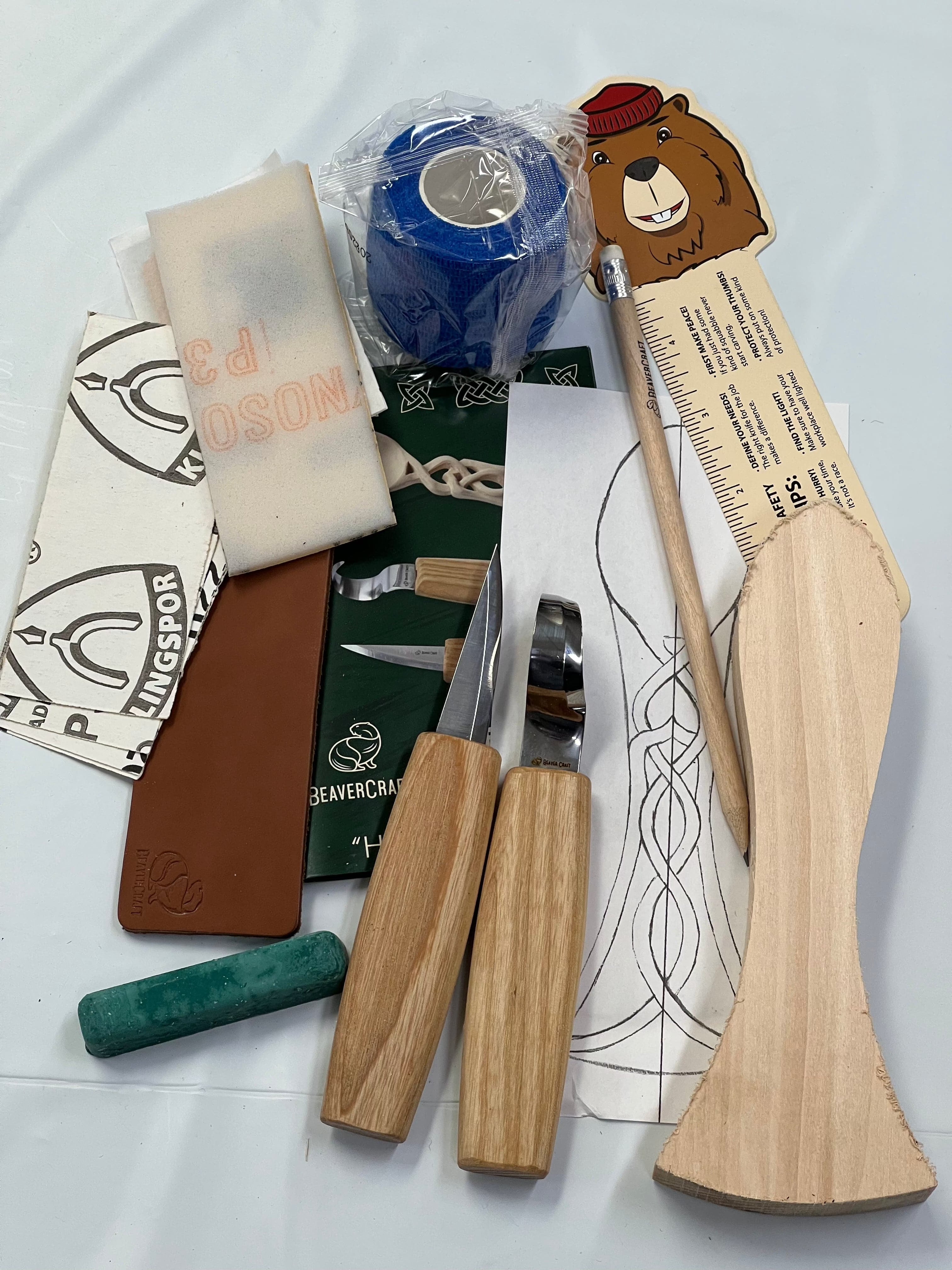 Set de tallado en madera DIY04 Cuchara del amor