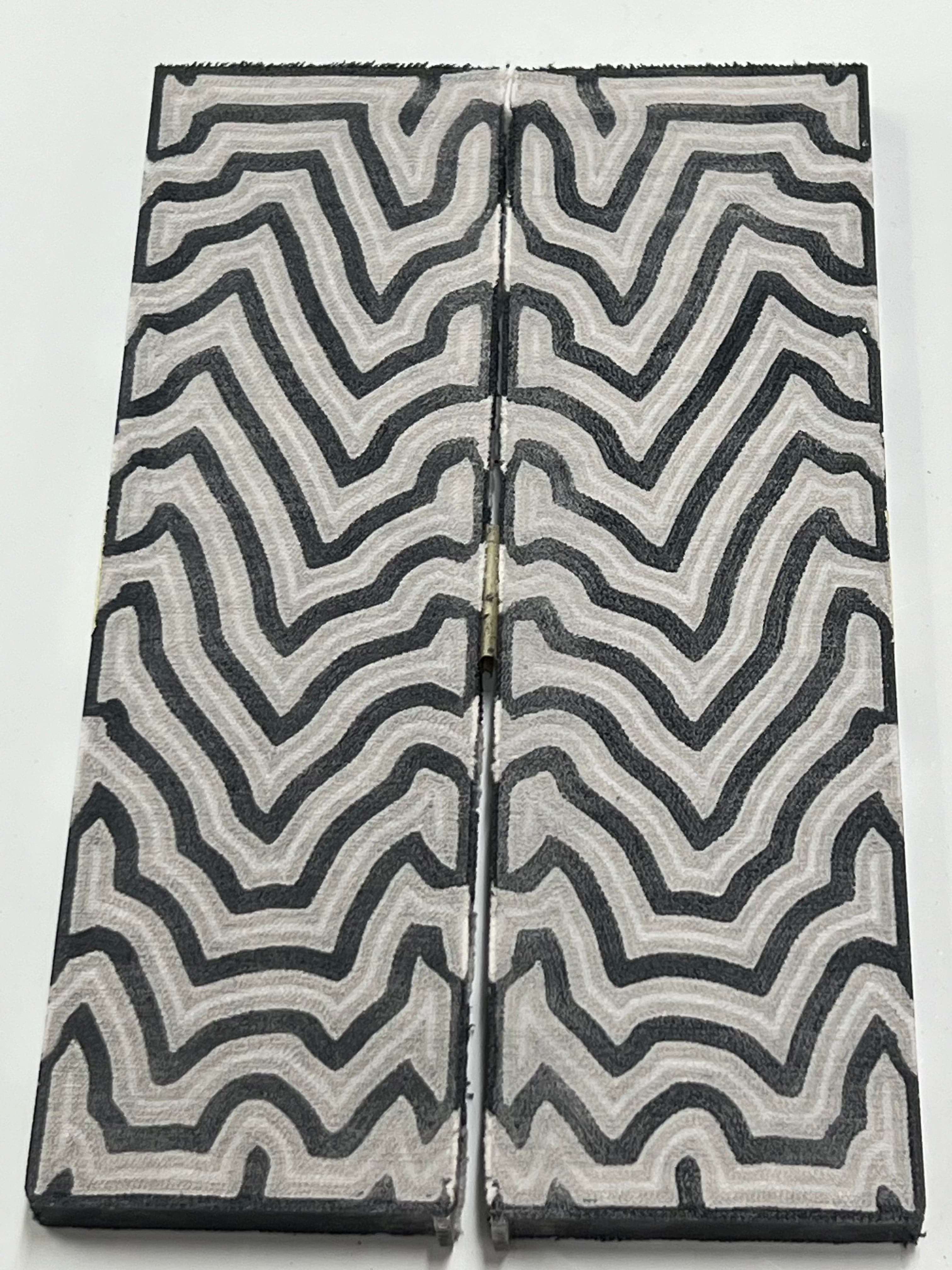 Micarta Damasco (juego de 2 placas)