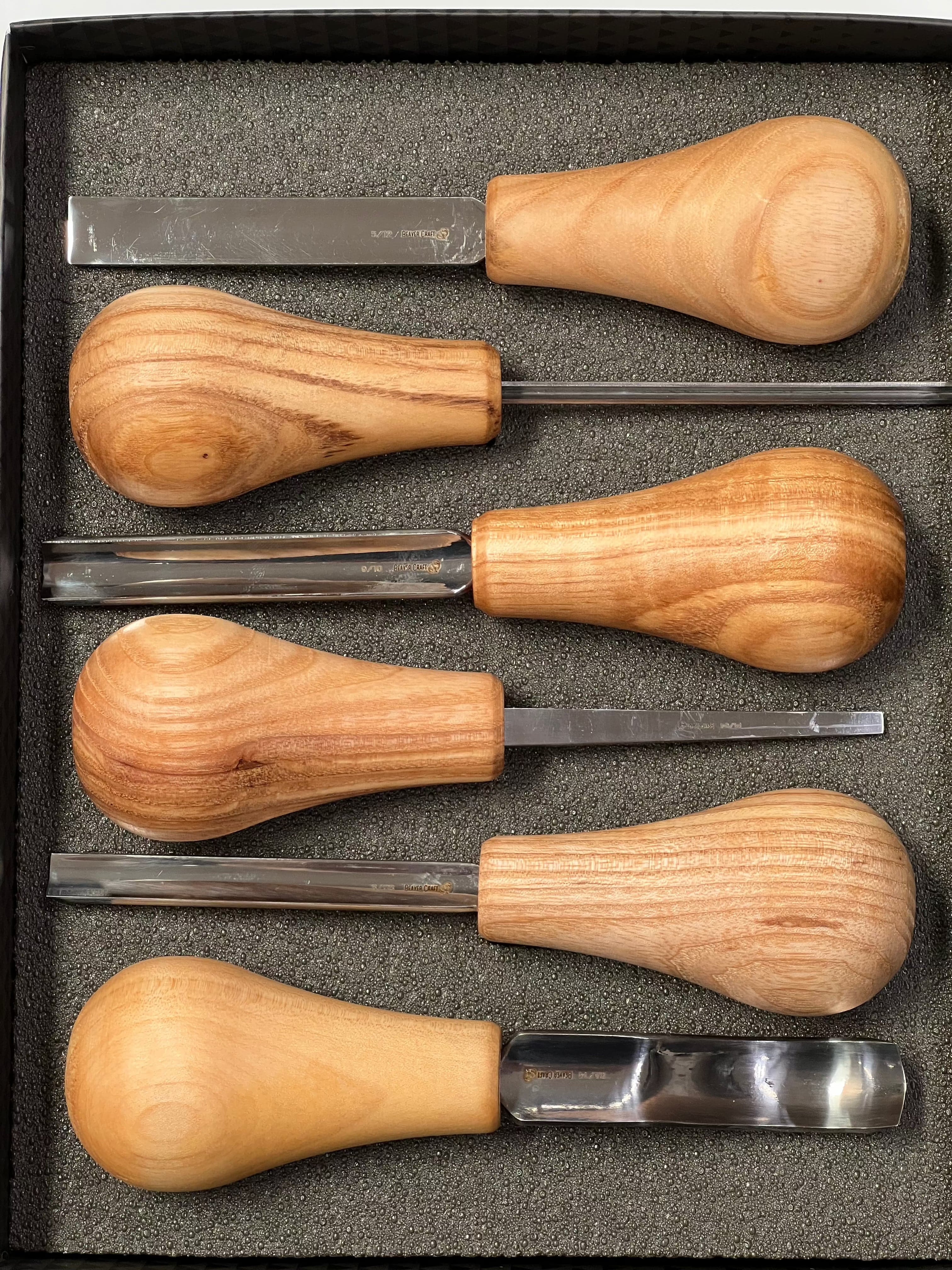 Juego de formones para tallado en madera SC05 de Beaver Craft, 6 piezas