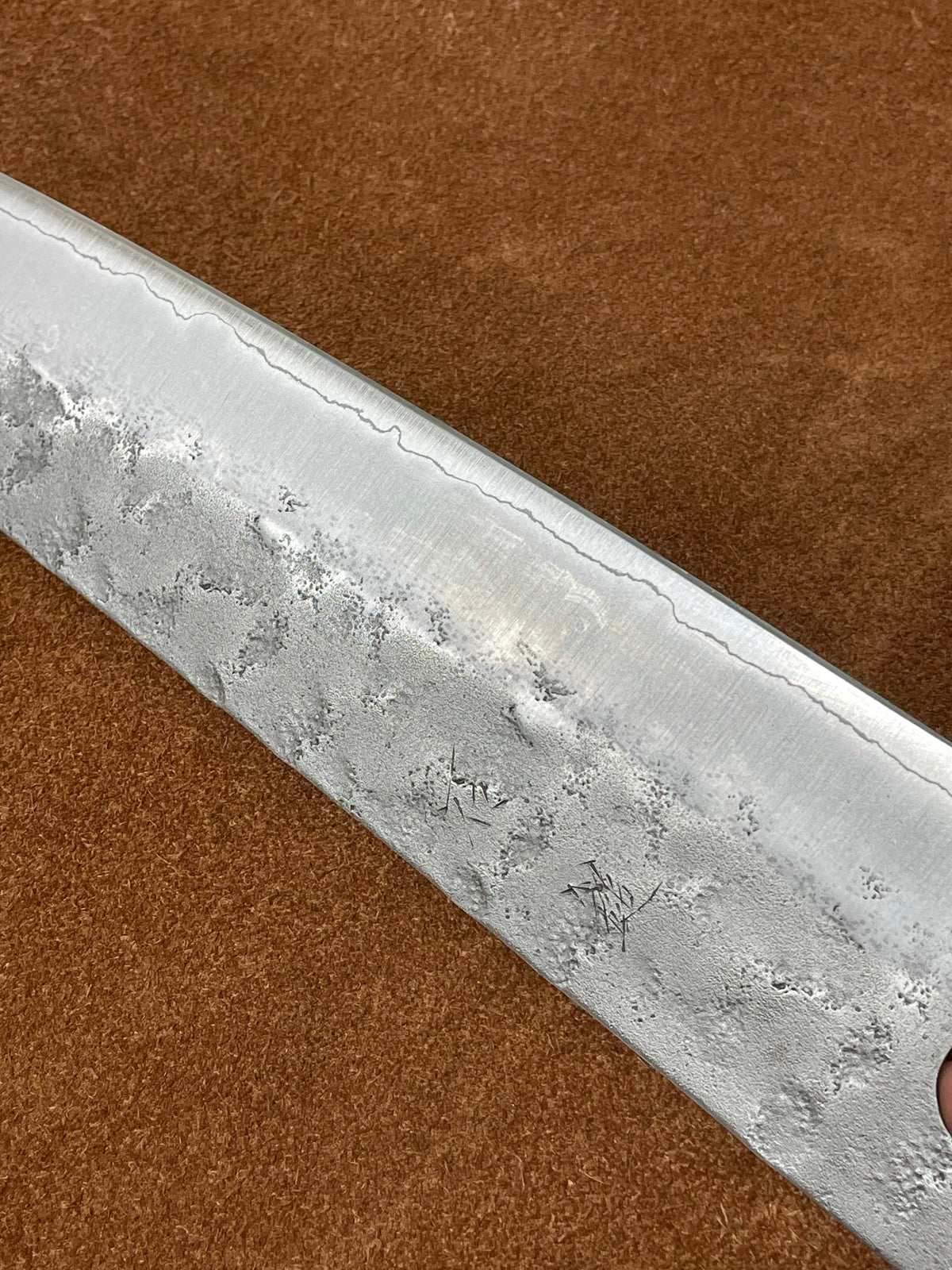 Hoja de cuchillo japonesa forjada a mano Gyuto 240 Silver3