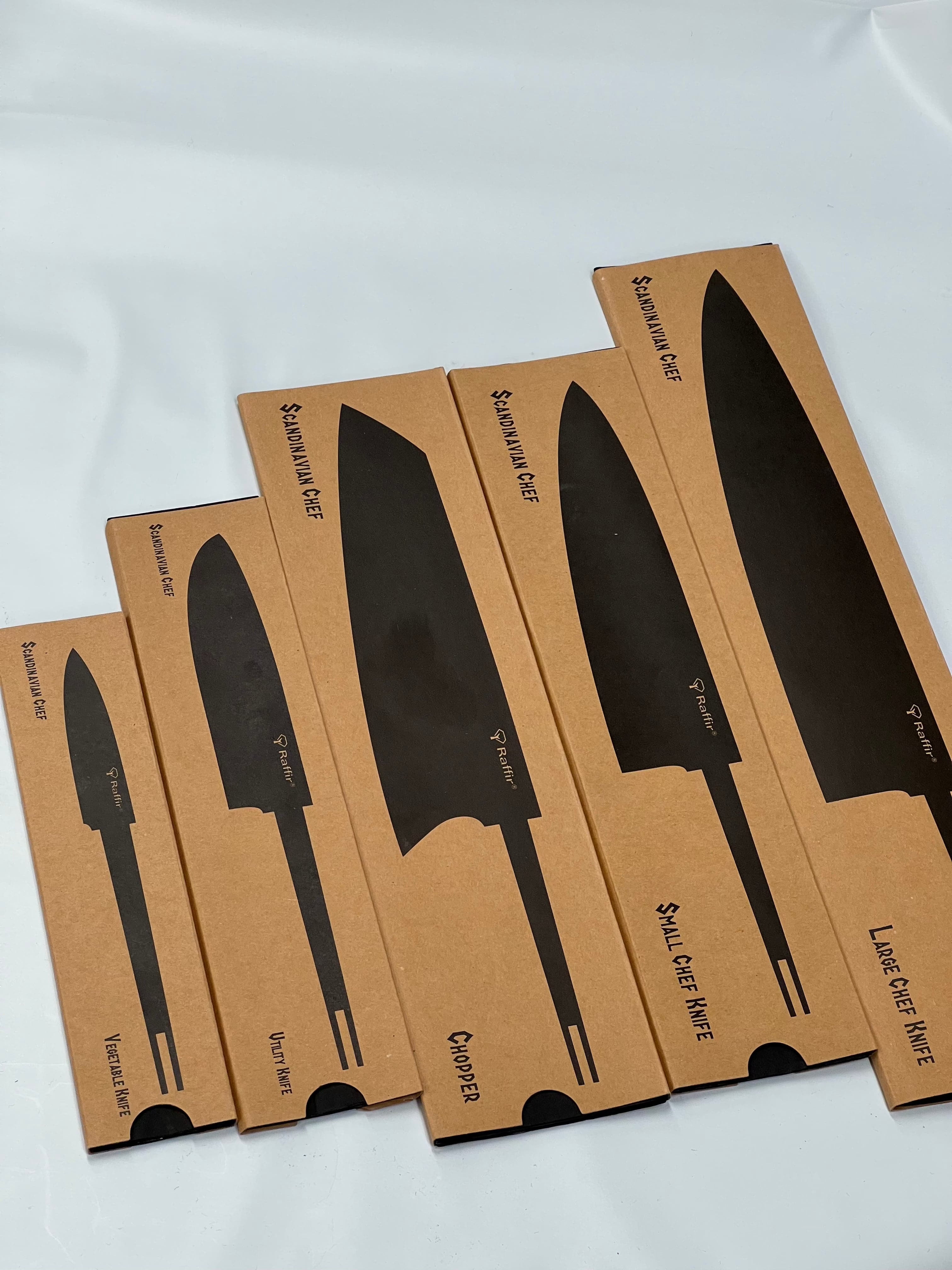 Cuchillo de cocina escandinavo de damasco
