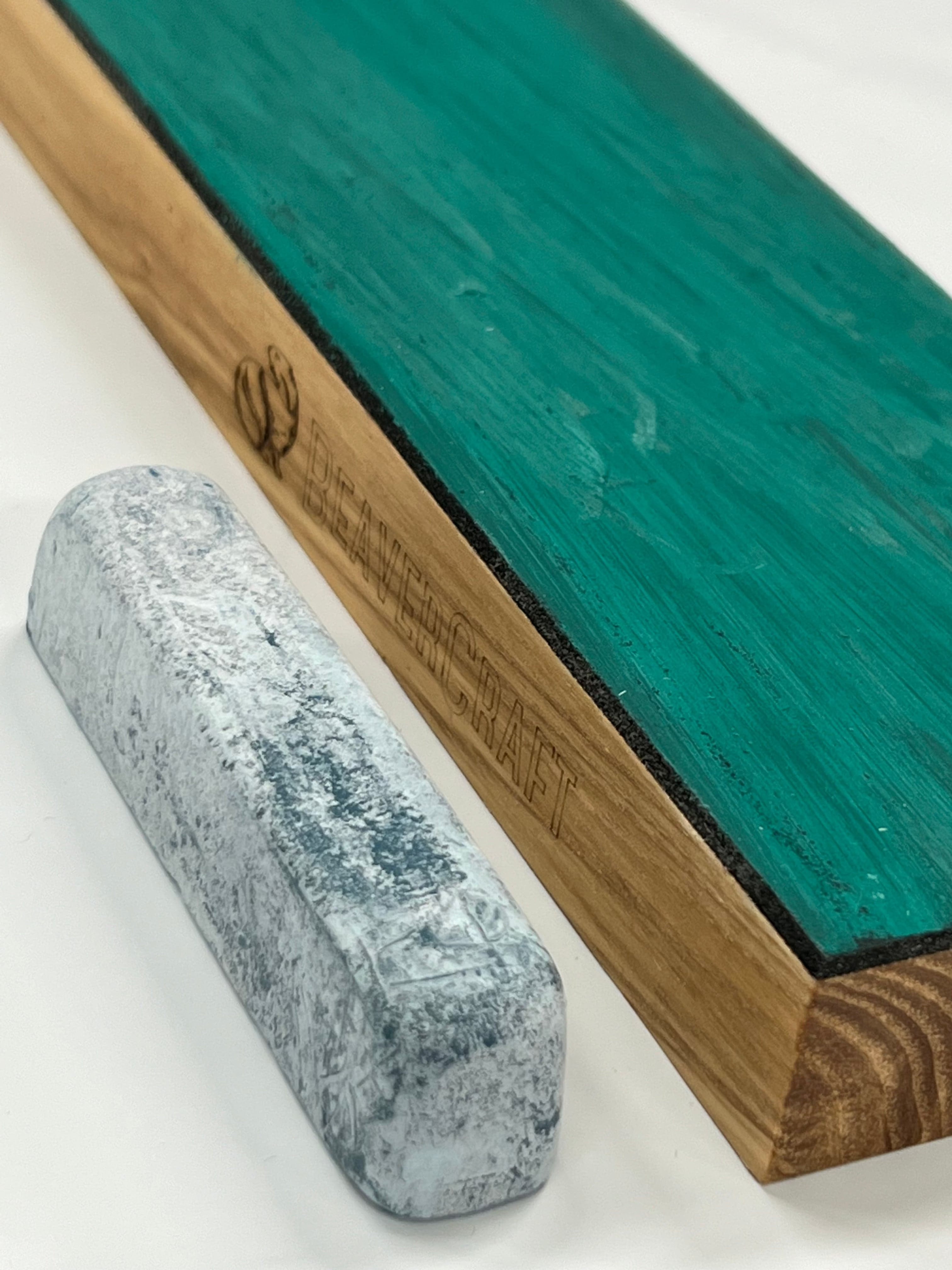 Asentador de cuero 220 x 61 x 22 mm con pasta de pulir LS4P1