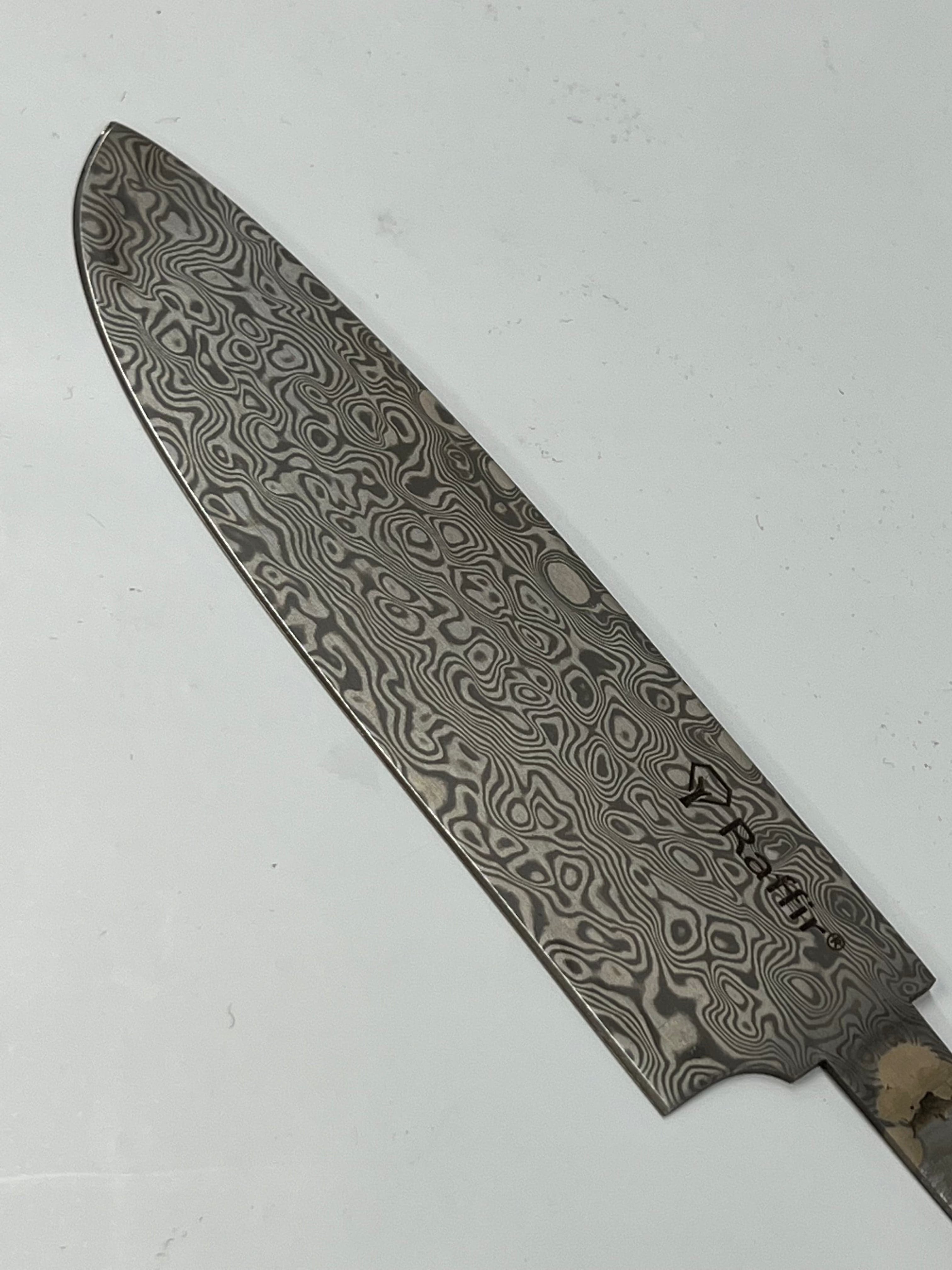Cuchillo de cocina escandinavo de damasco