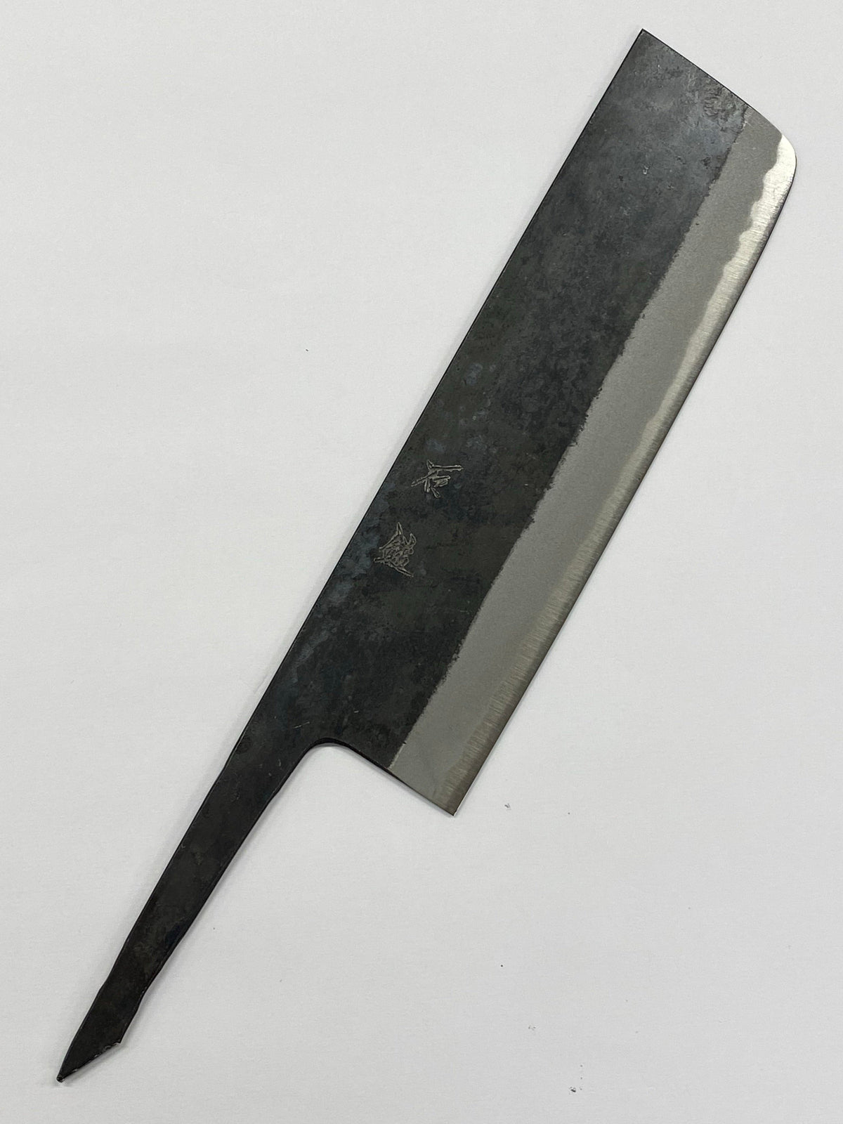 Nakiri 180 Blue 2 Hoja de cuchillo japonesa forjada a mano