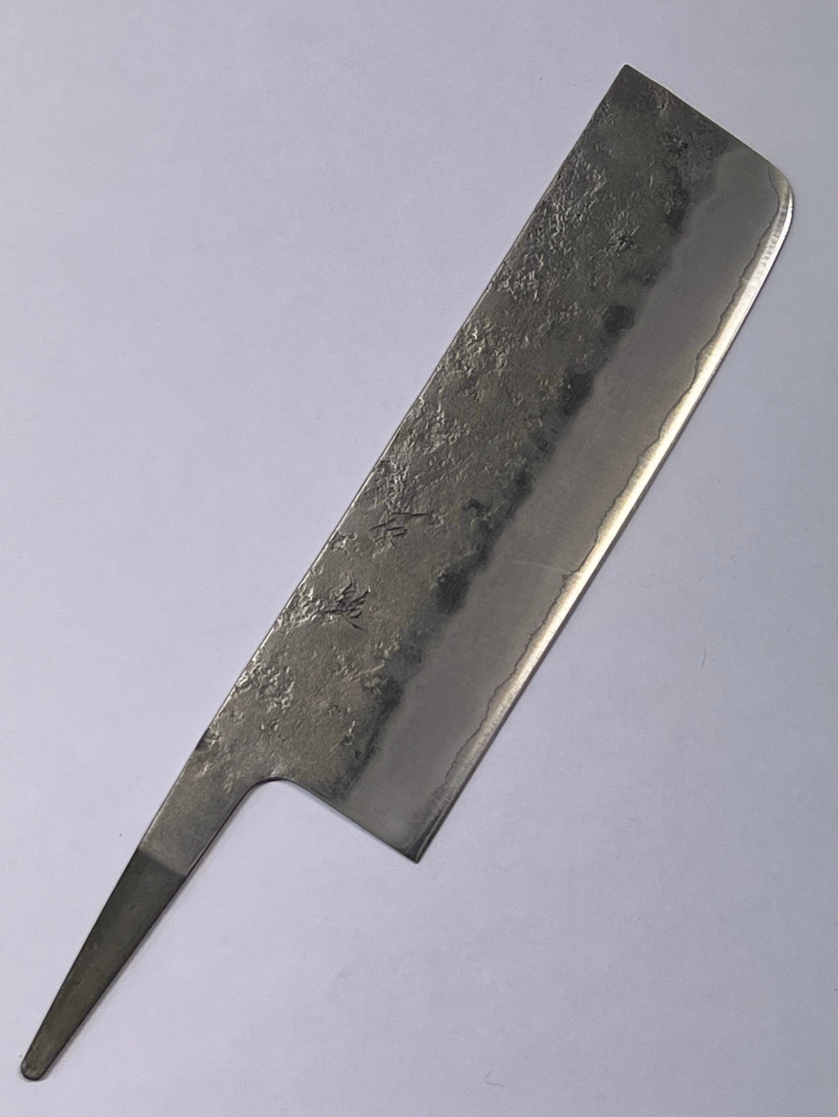 Hoja de cuchillo japonesa forjada a mano Nakiri 165 Silver3