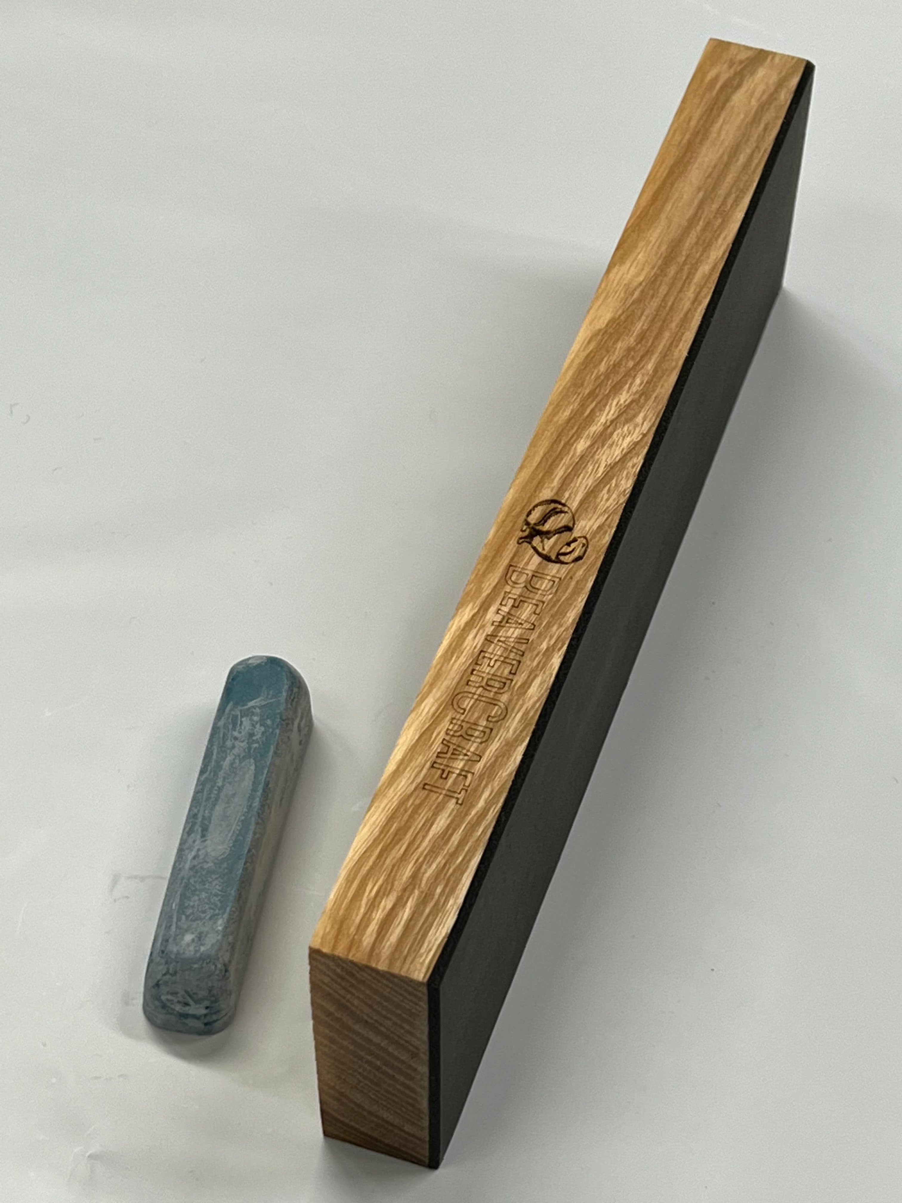 Tira de cuero para asentar 225 x 65 mm con pasta de pulido LS4CP1