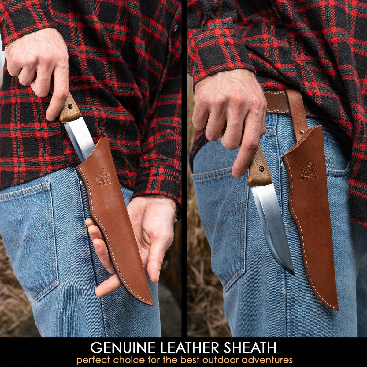 Cuchillo de bushcraft BSH1 Dune con funda