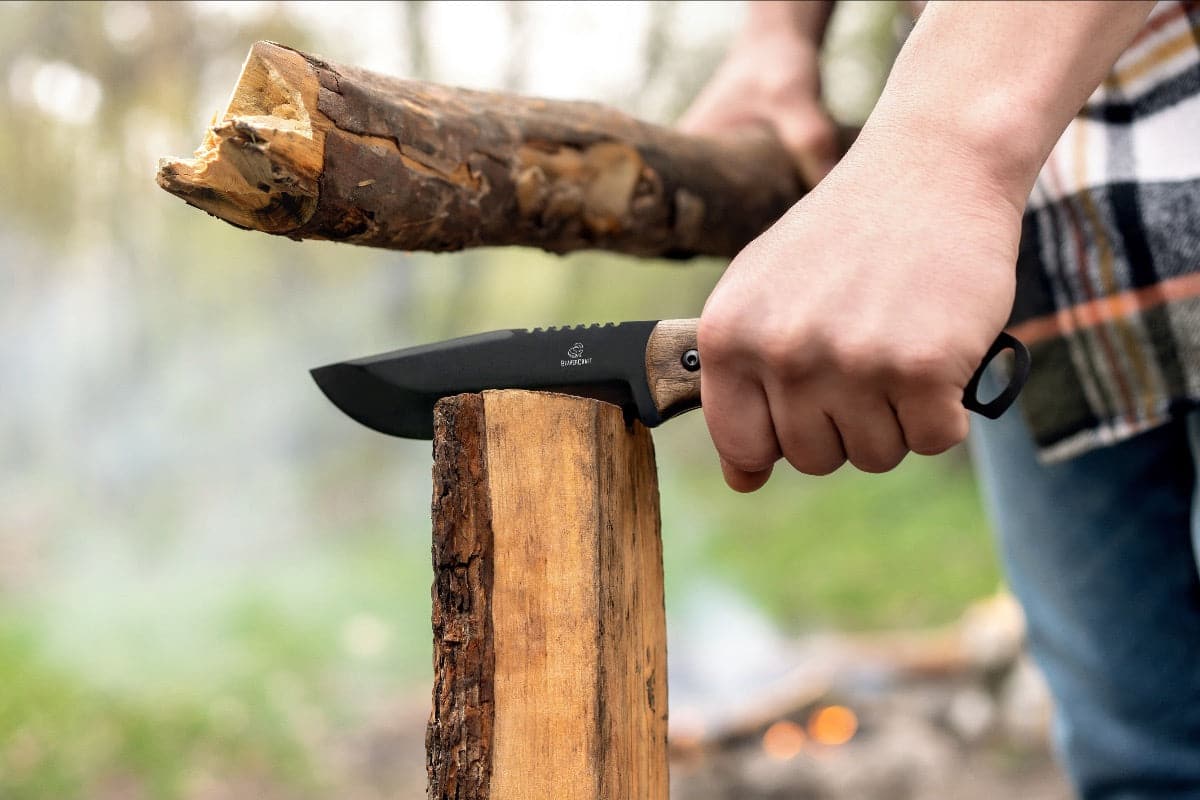 Hoja de cuchillo Bushcraft BSH4 Dusk-kit con tornillos