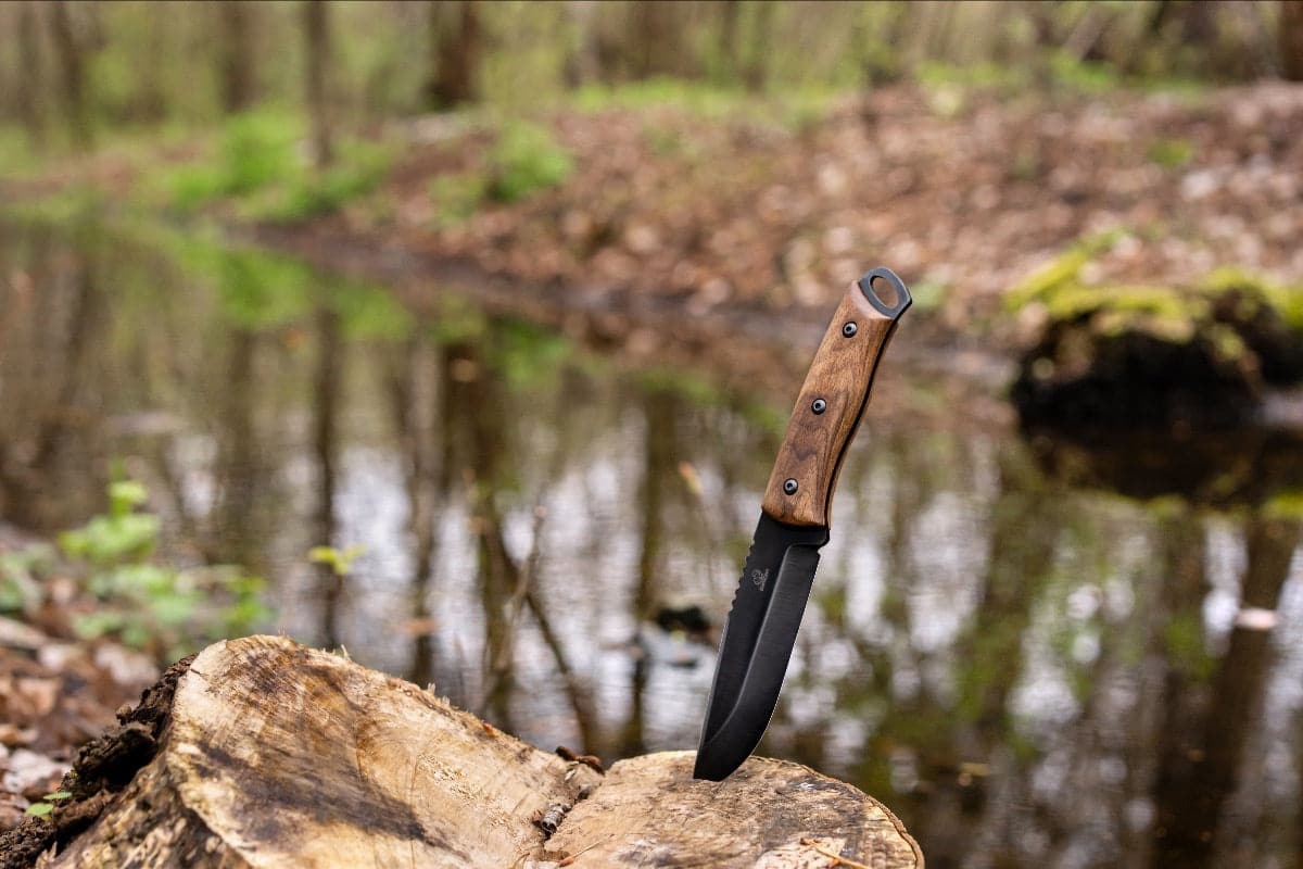 Hoja de cuchillo Bushcraft BSH4 Dusk-kit con tornillos