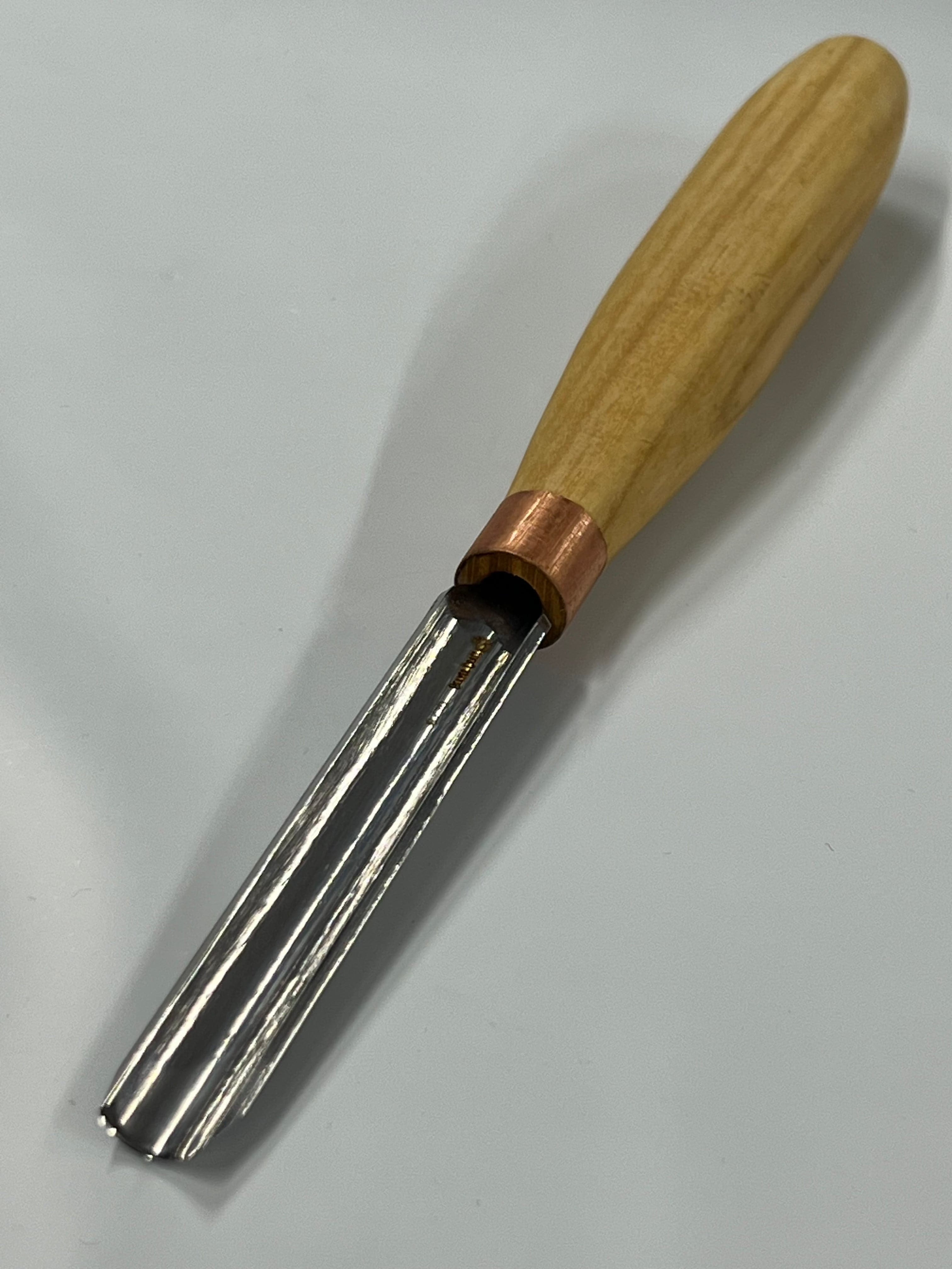 Formón de tallar 80x10mm recto redondeado K9/10