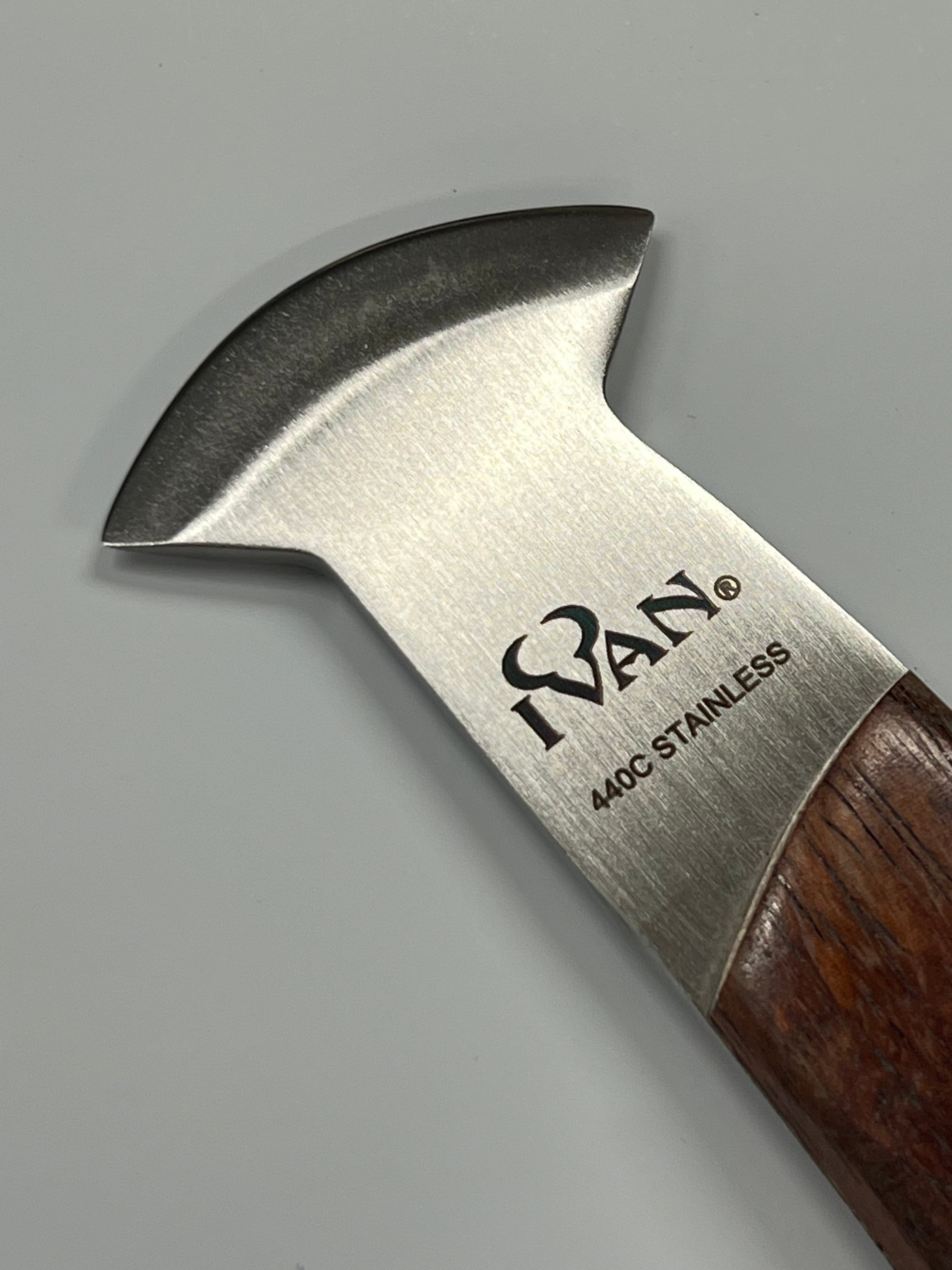 Cuchillo de cuero redondo de estilo francés