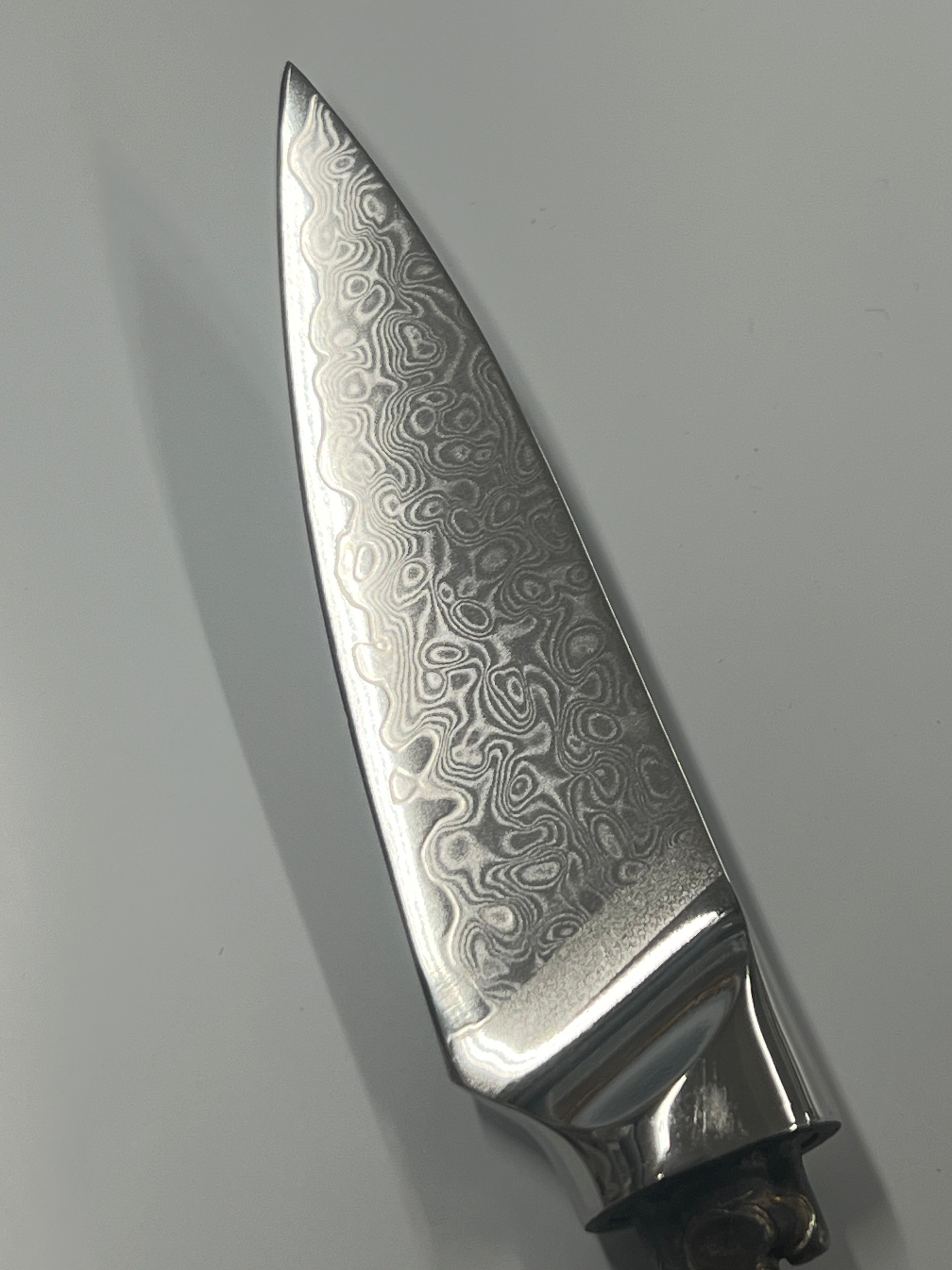 Hoja de cuchillo para fruta/cocina 3.5" (89mm) - Hoja de cuchillo de cocina de acero Damasco VG10