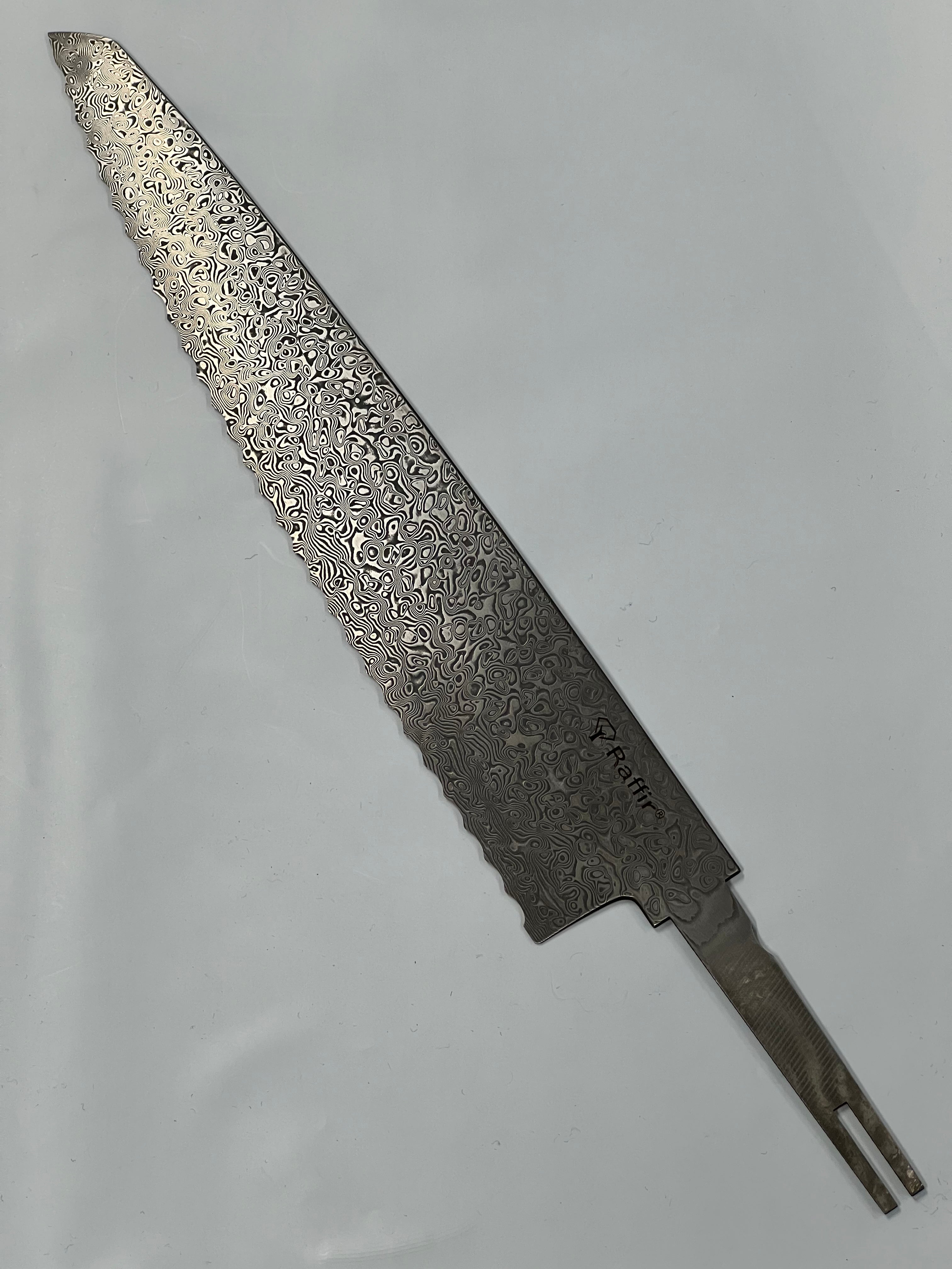 Cuchillo de cocina escandinavo de damasco
