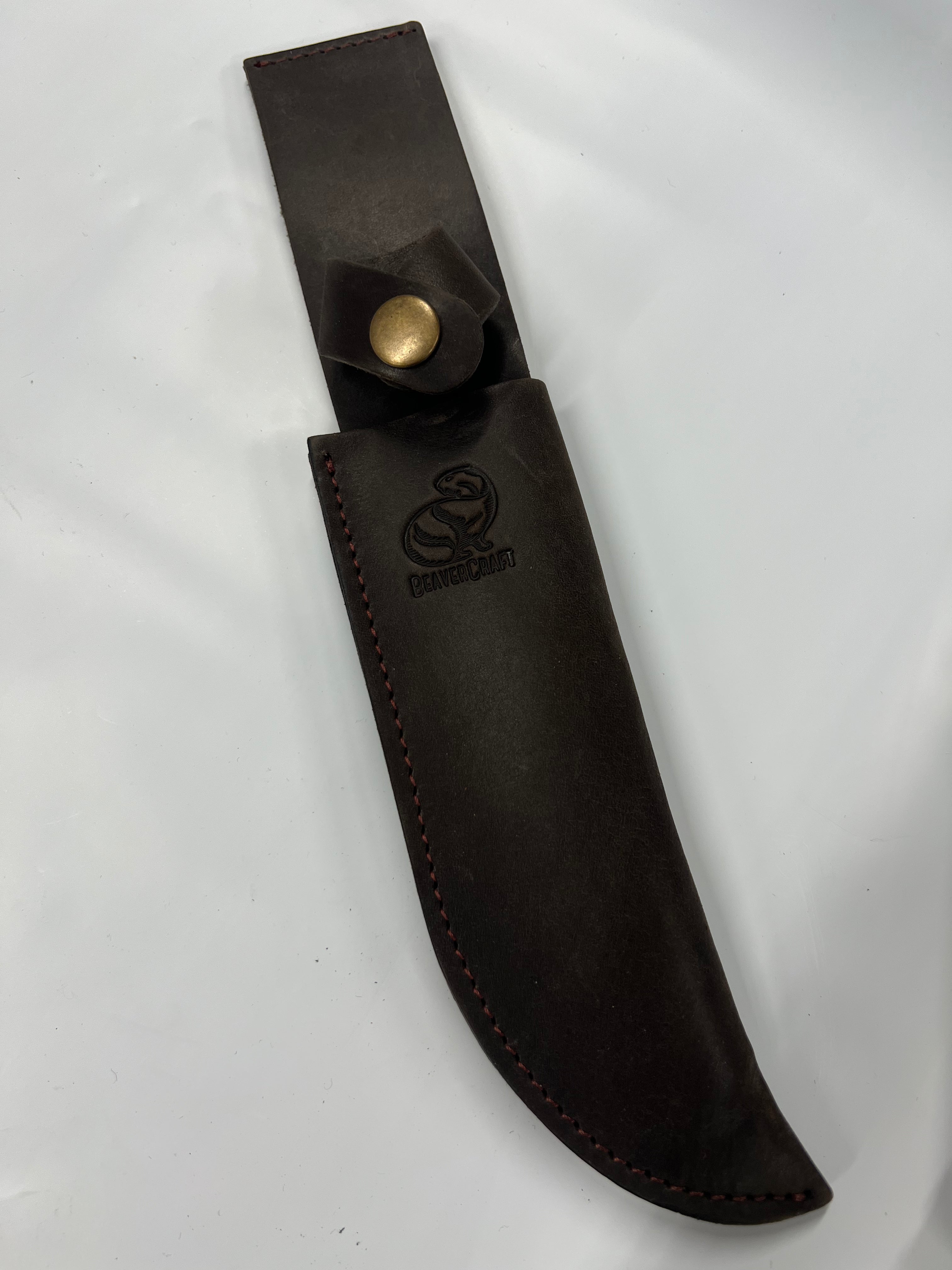 Cuchillo táctico ucraniano Bowie TLK1 con funda de cuero