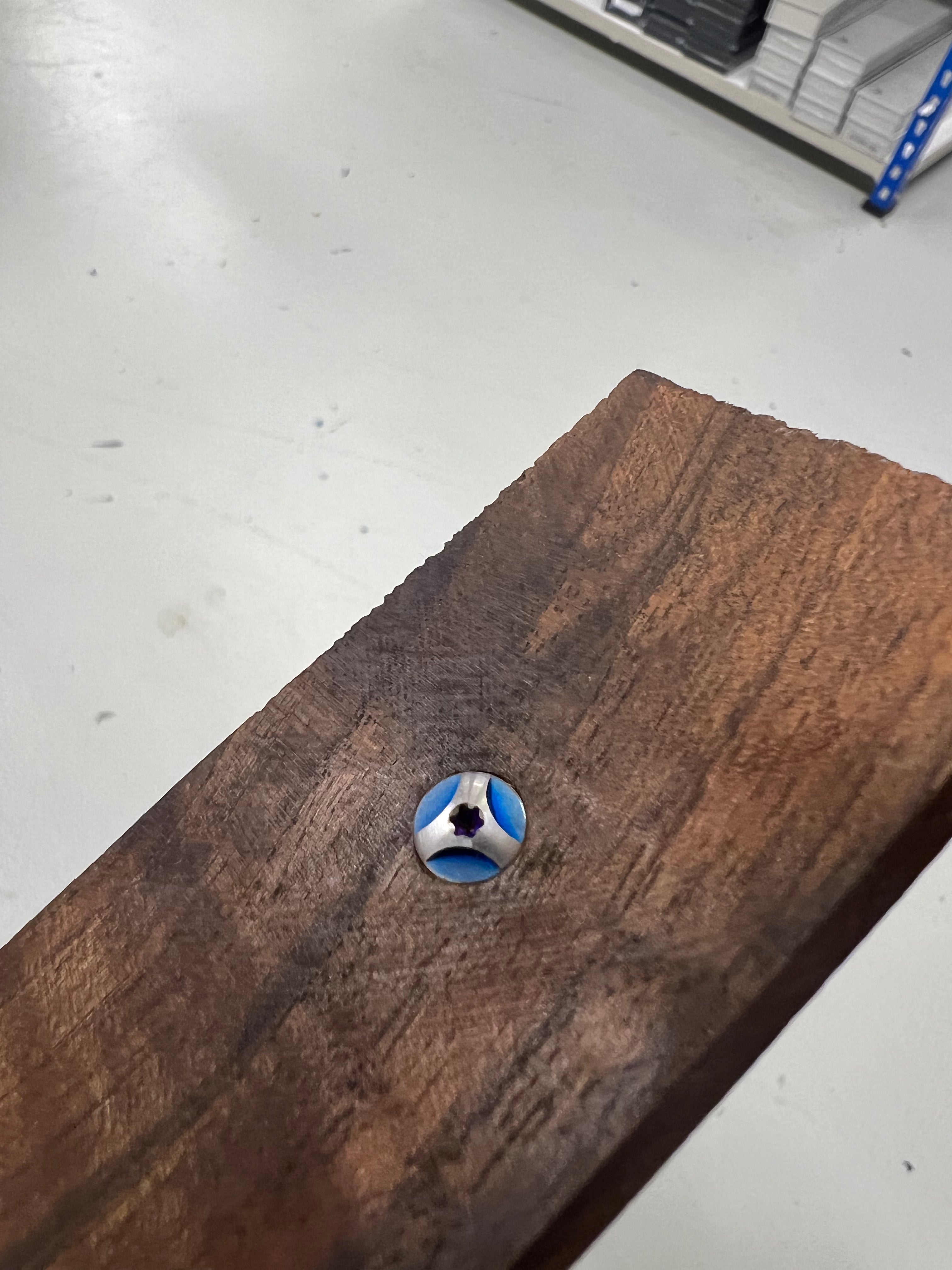 Tornillo para vástago - Tornillo azul fresado