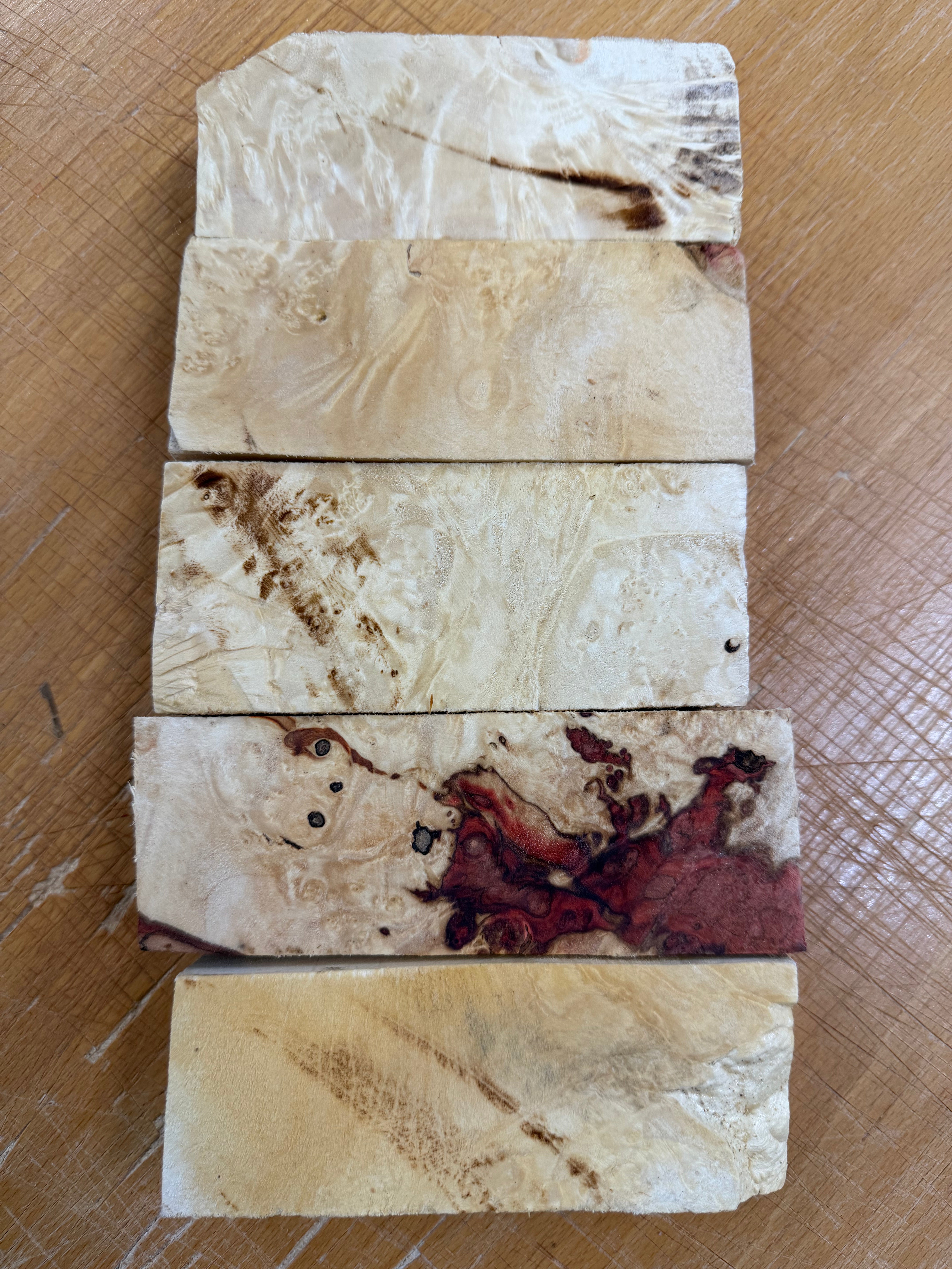 Mango de madera Box Elder, paquete de 5 - BEP5-104