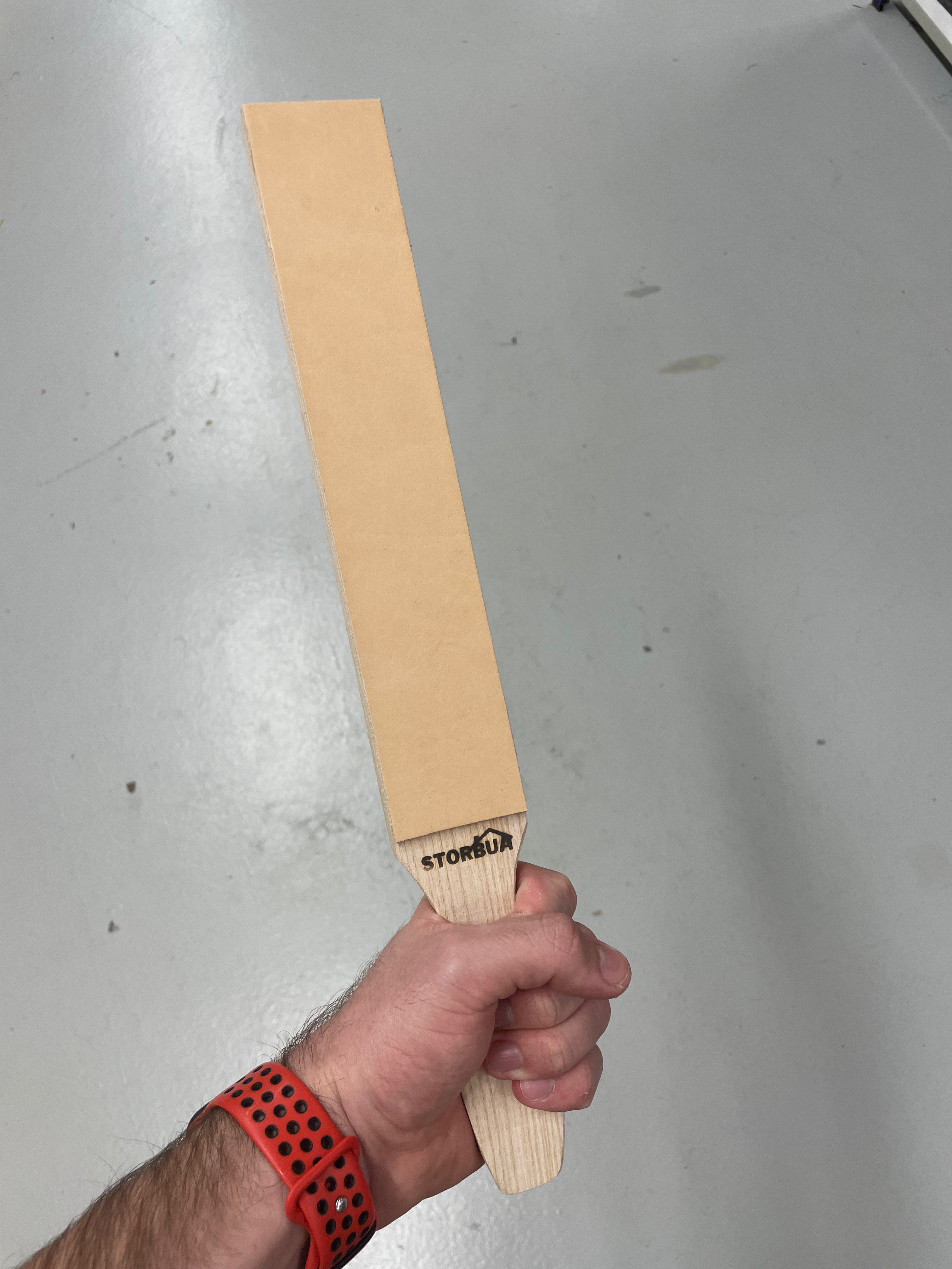 Correa de cuero hecha a mano grande 390x50mm