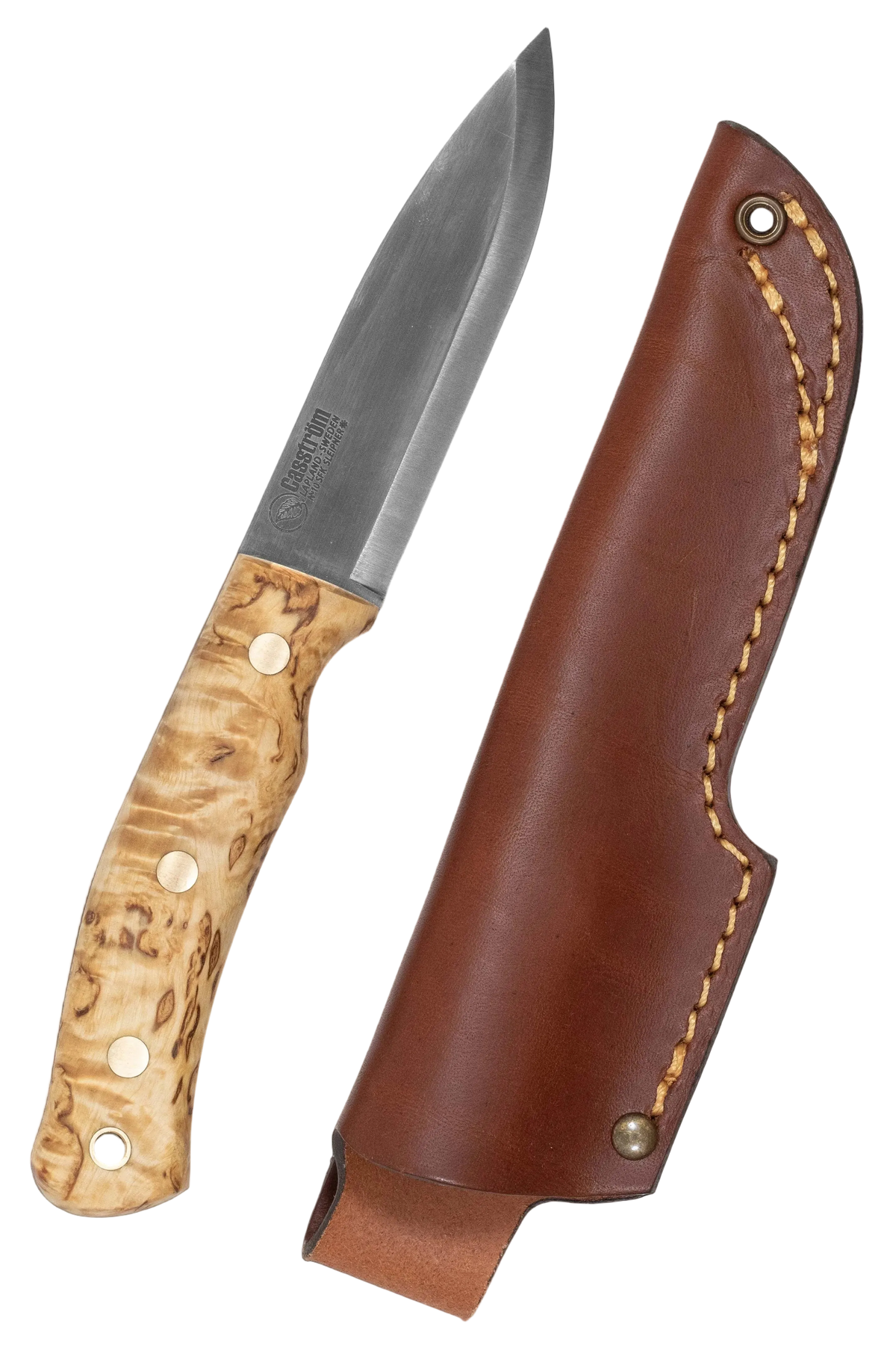Cuchillo Casström No. 10 SFK con funda de cuero y cordón de cuero