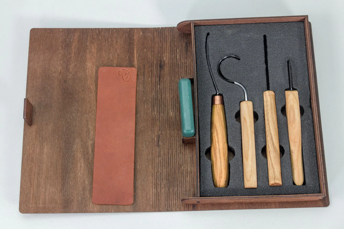 Juego de formones para tallar madera S43Book