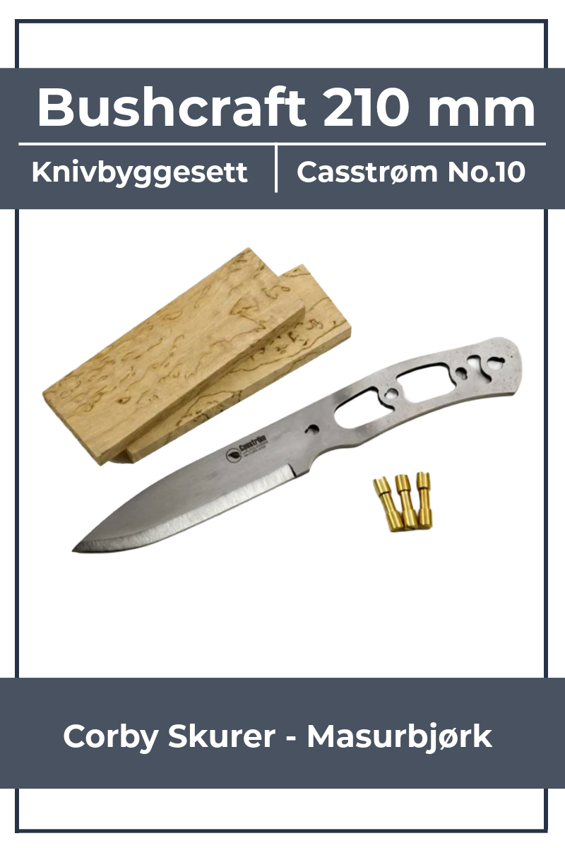 Paquete de cuchillería Casström No. 10 SFK Swedish Forest Knife