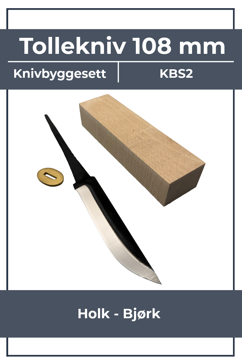 Kit para montar cuchillo KBS2 - 108mm con abedul y virola