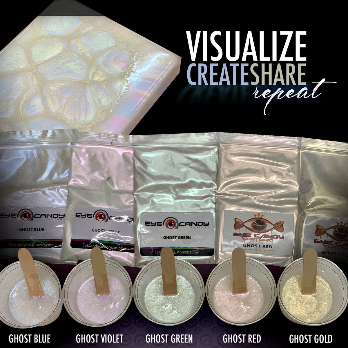 Pigmentos Ghost para epoxi - Eye Candy Pigments